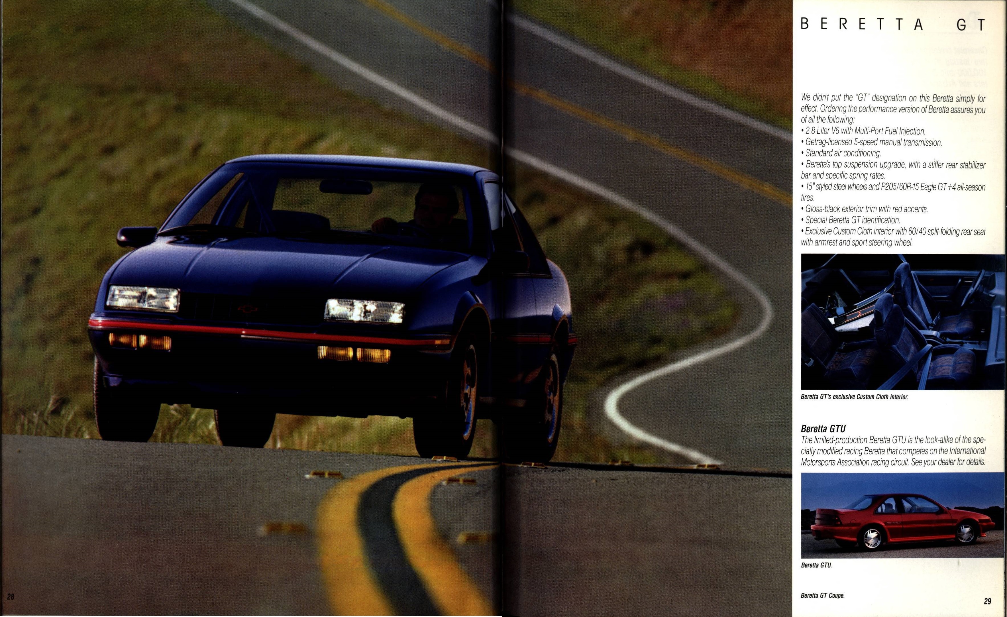 1989 Chevrolet Cars Full Line Brochure 28-29