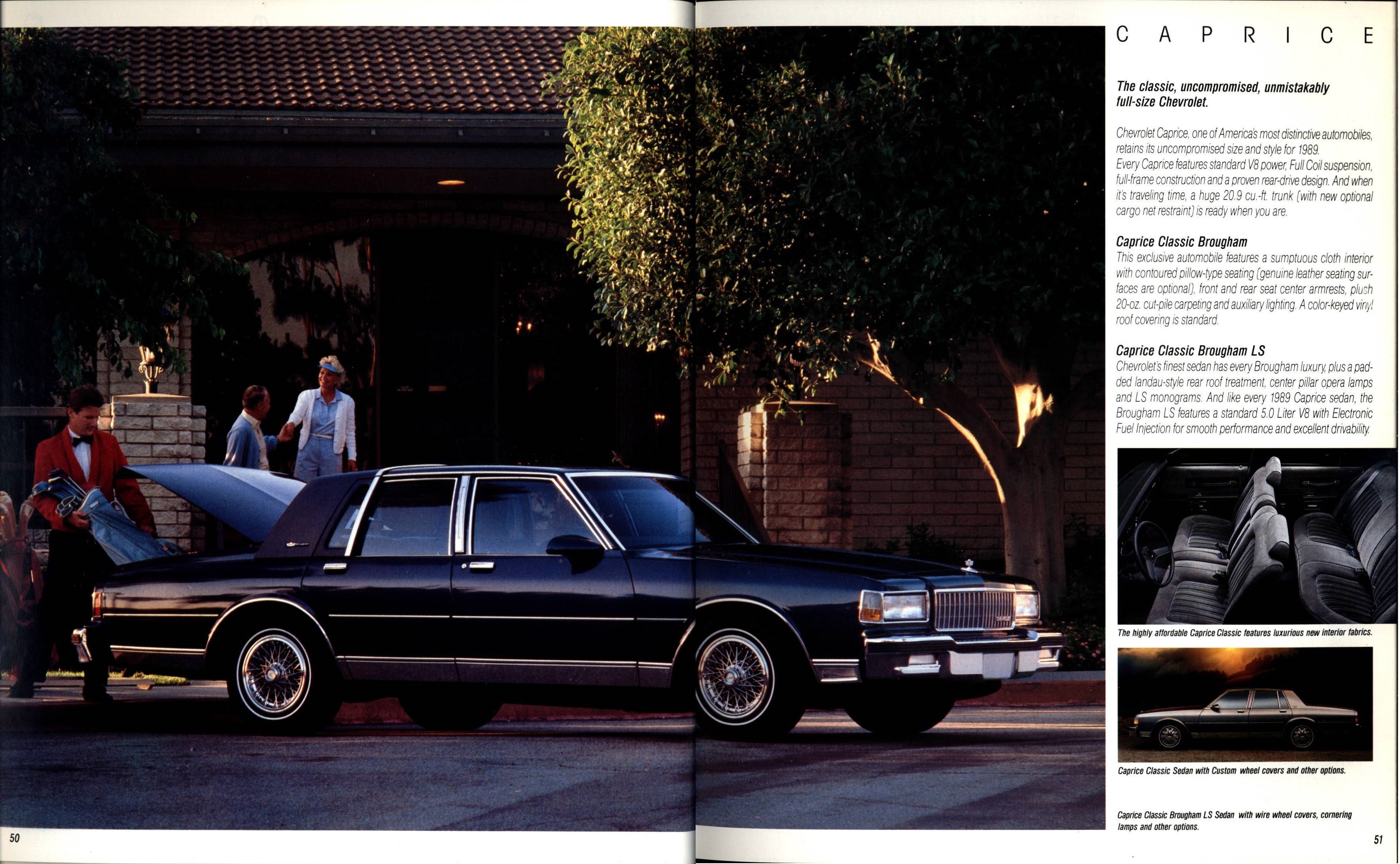 1989 Chevrolet Cars Full Line Brochure 50-51