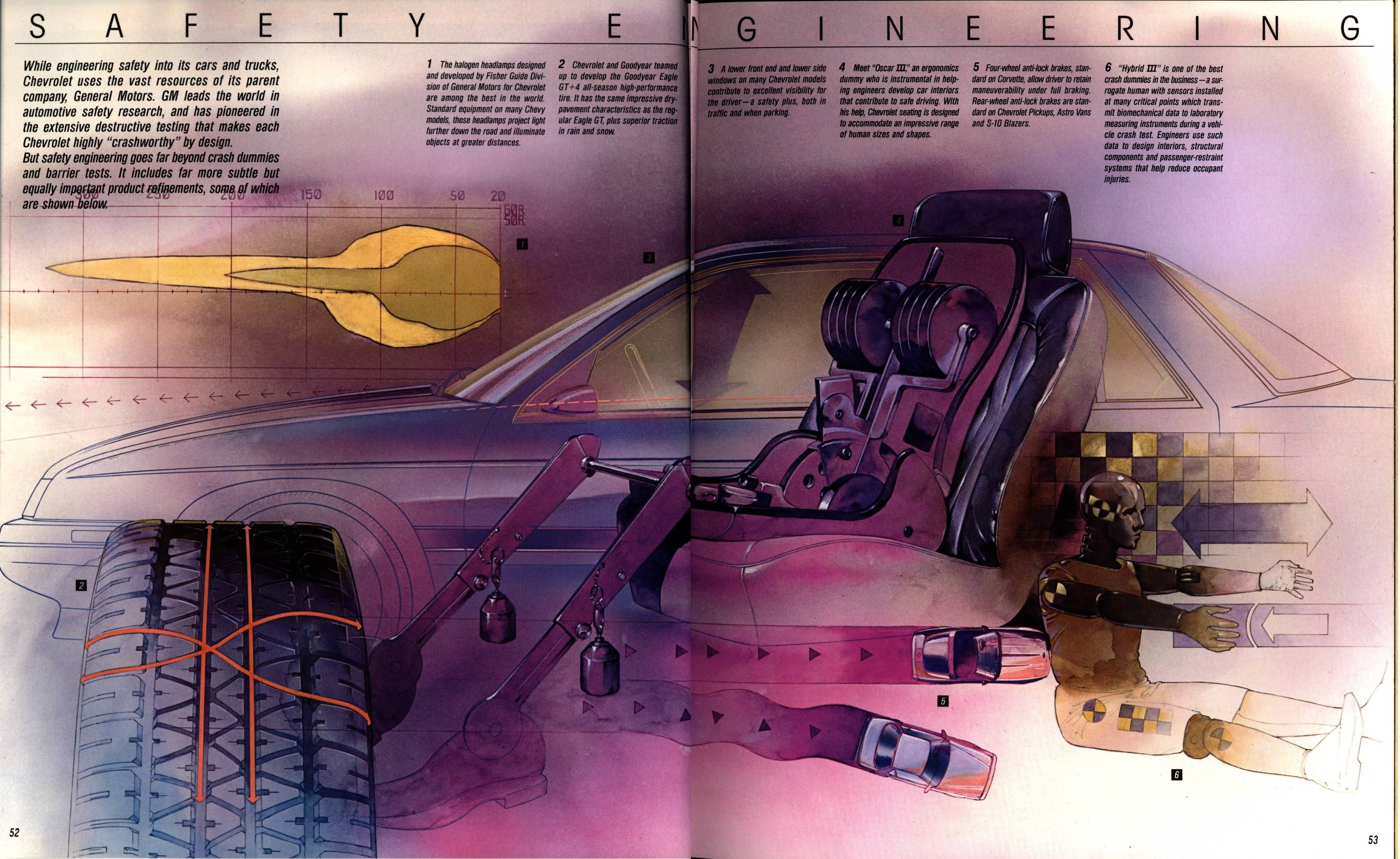 1989 Chevrolet Cars Full Line Brochure 52-53