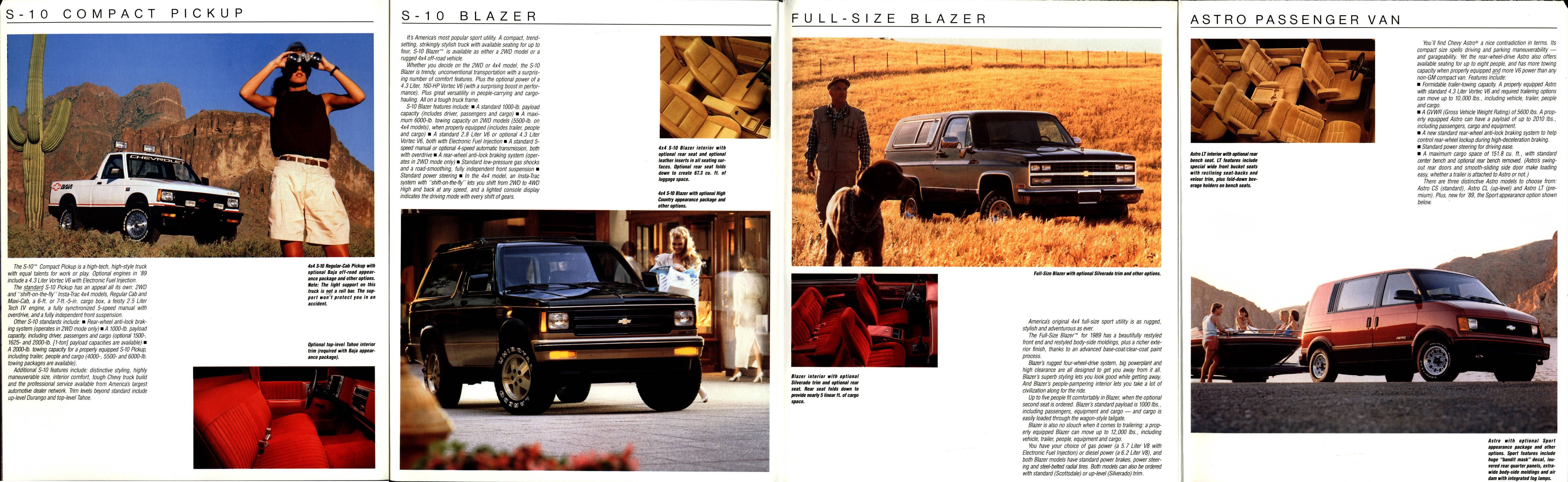 1989 Chevrolet Trucks Foldout 04-05-06-07