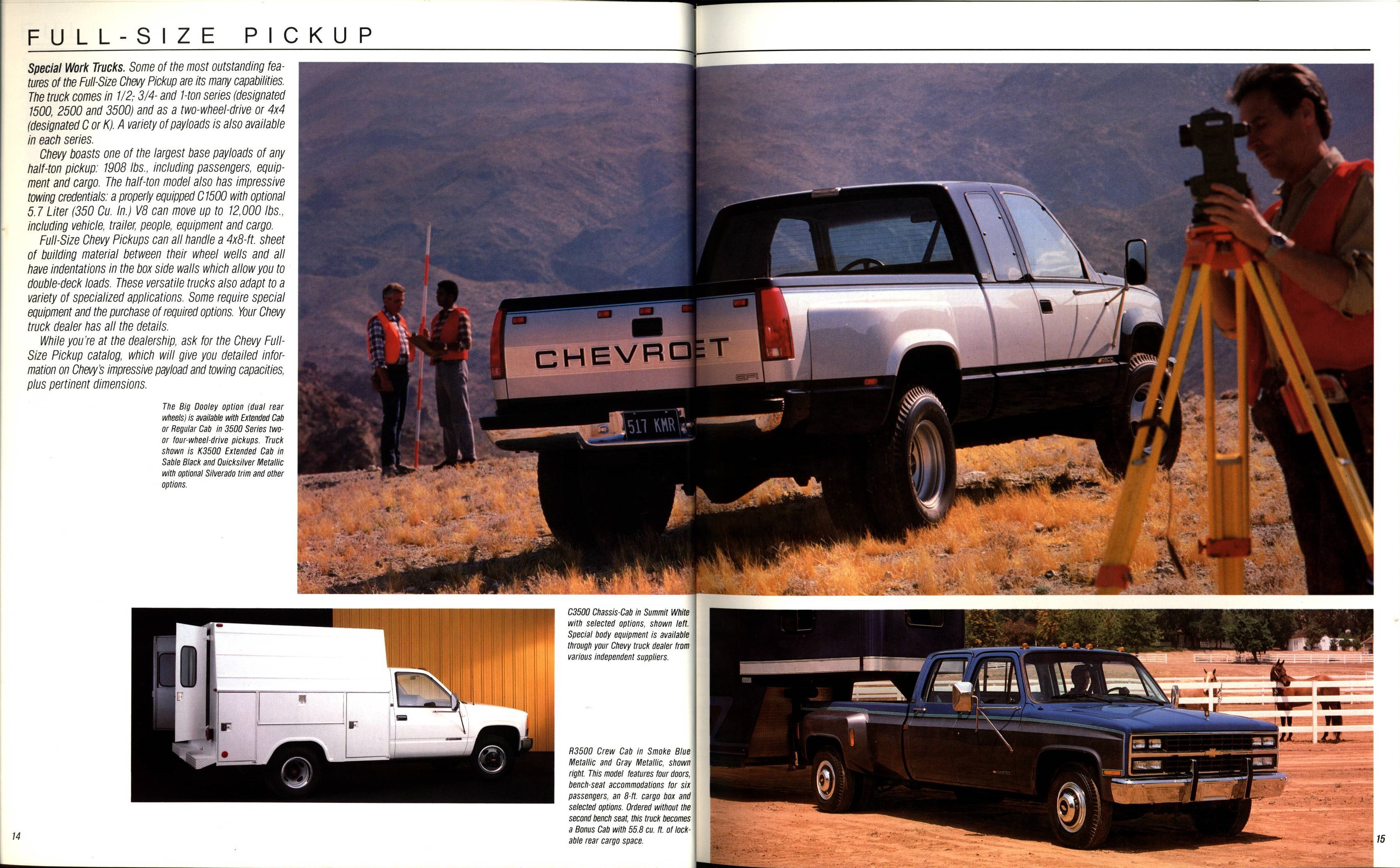 1989 Chevrolet Trucks Full Line Brochure 14-15