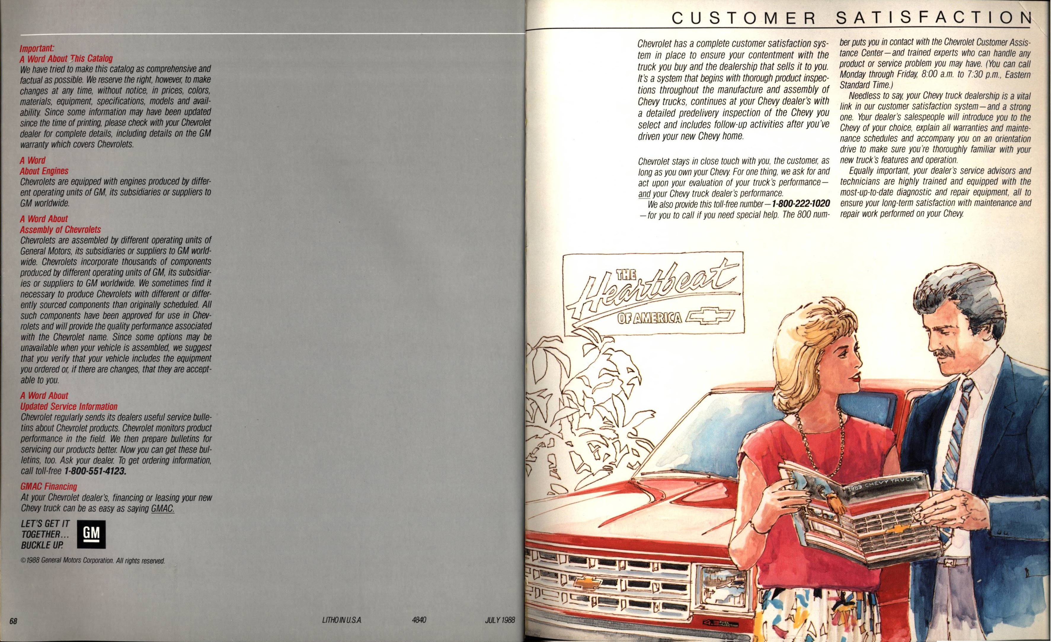 1989 Chevrolet Trucks Full Line Brochure 68-69