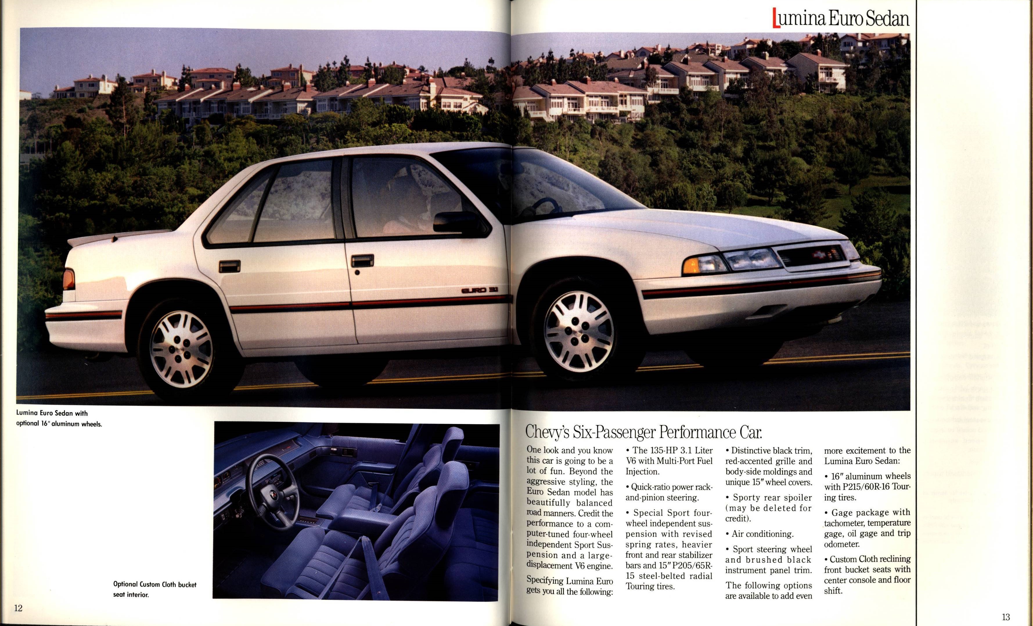 1990 Chevrolet Cars Full Line Brochure 012-013