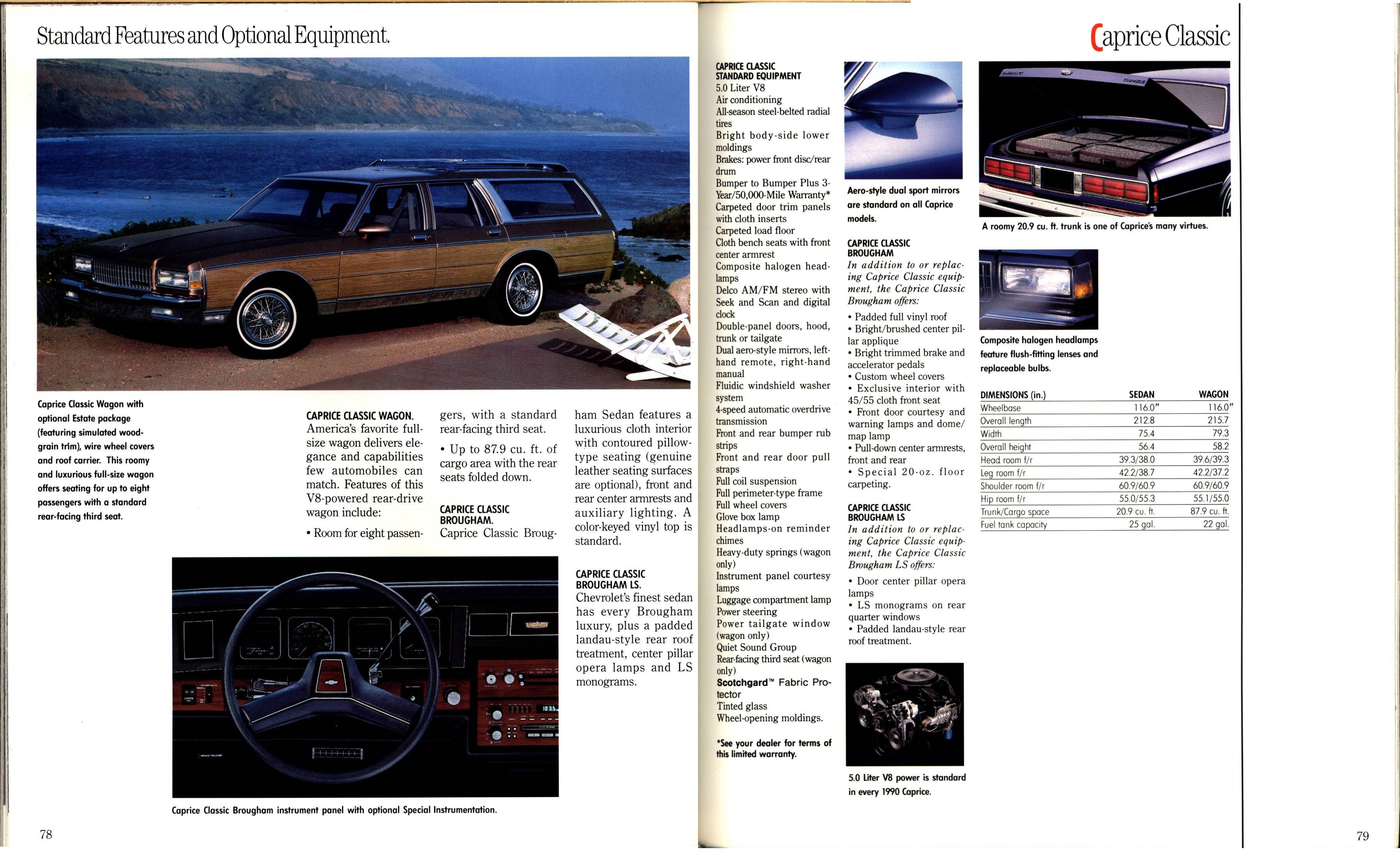 1990 Chevrolet Cars Full Line Brochure 078-079