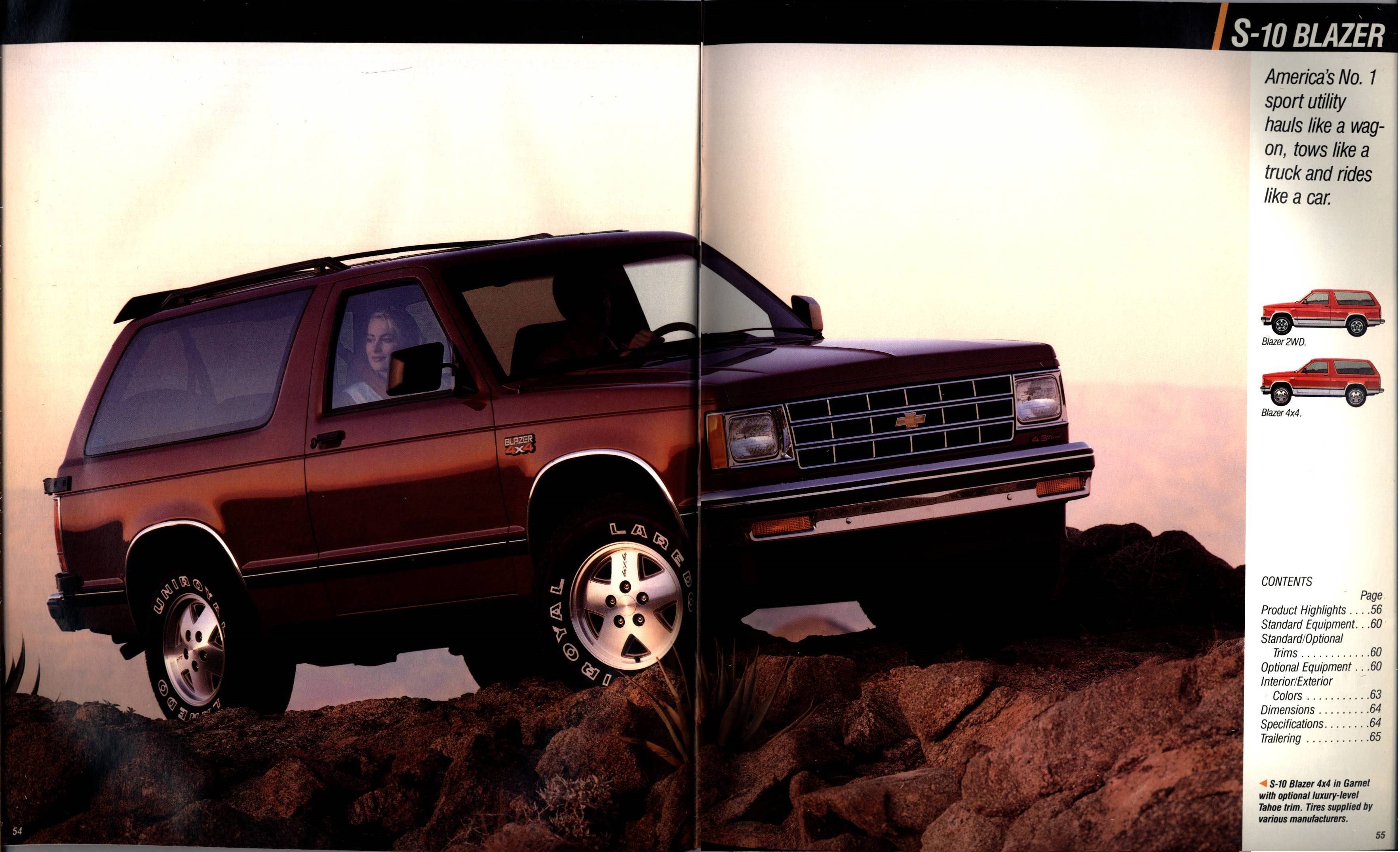 1990 Chevrolet Trucks Brochure Vol. 1 54-55