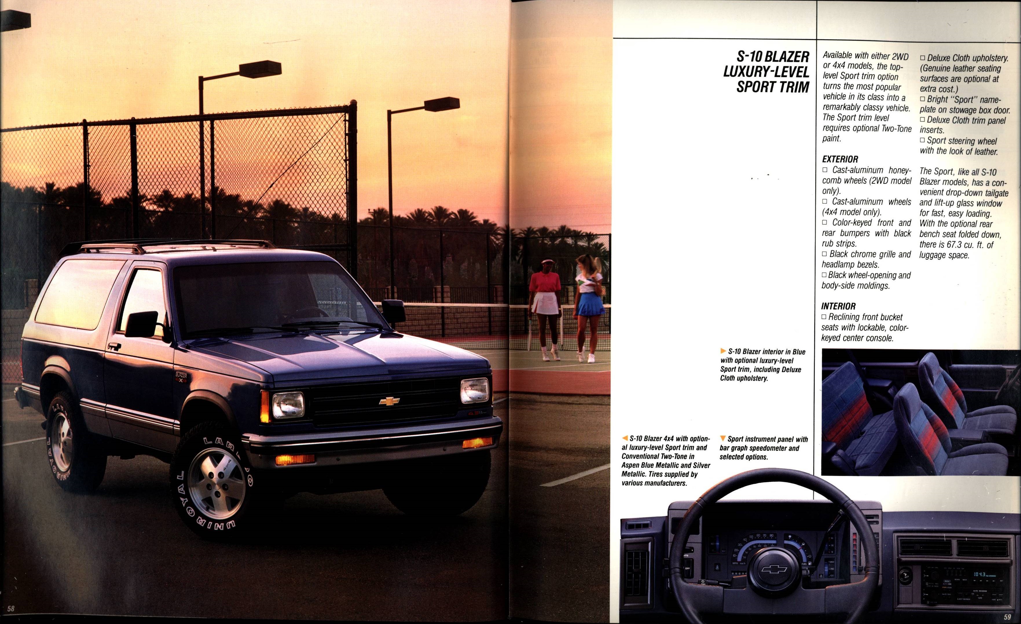 1990 Chevrolet Trucks Brochure Vol. 1 58-59