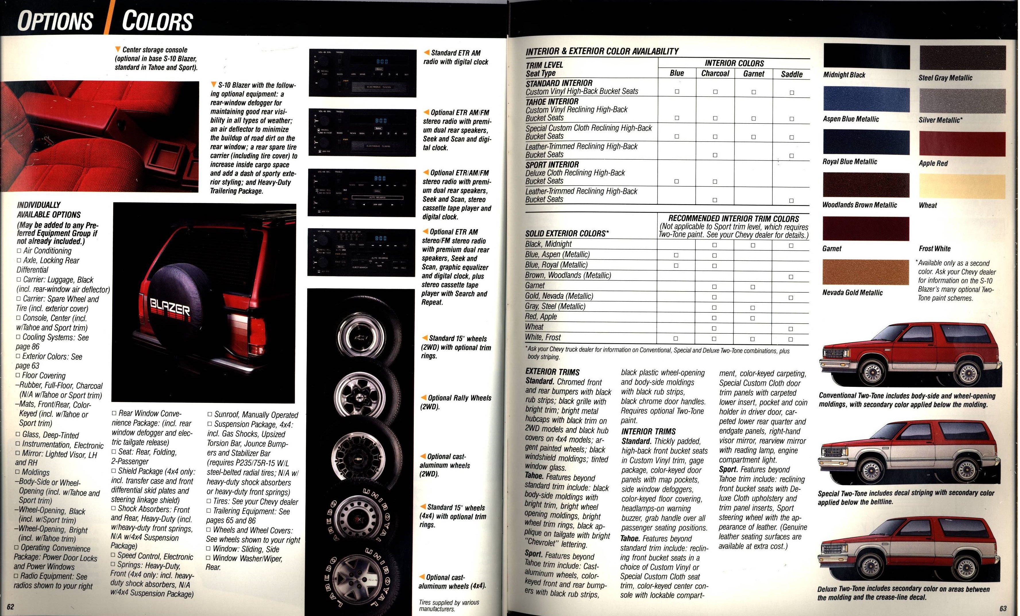 1990 Chevrolet Trucks Brochure Vol. 1 62-63