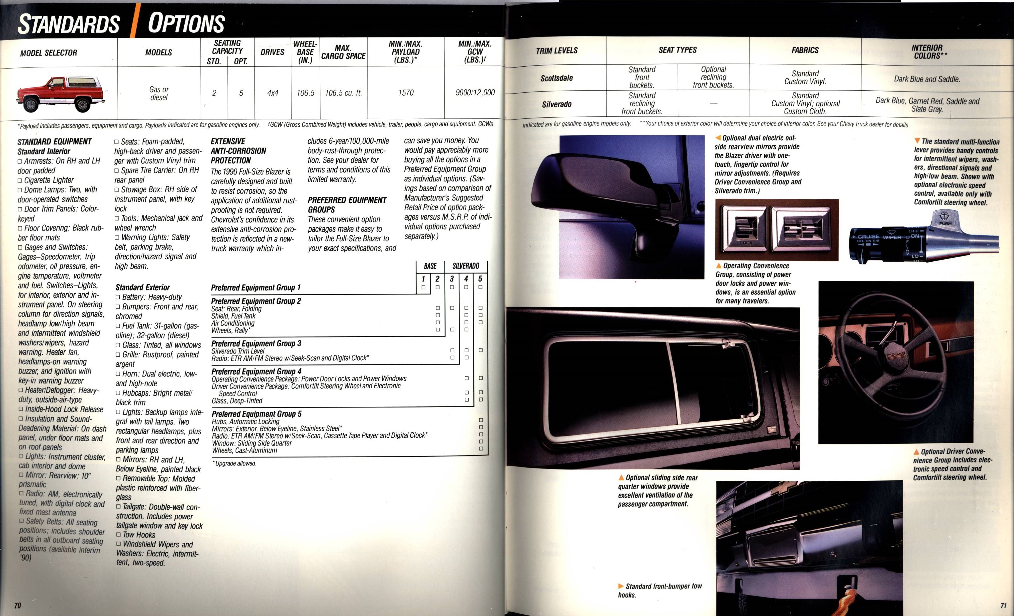 1990 Chevrolet Trucks Brochure Vol. 1 70-71
