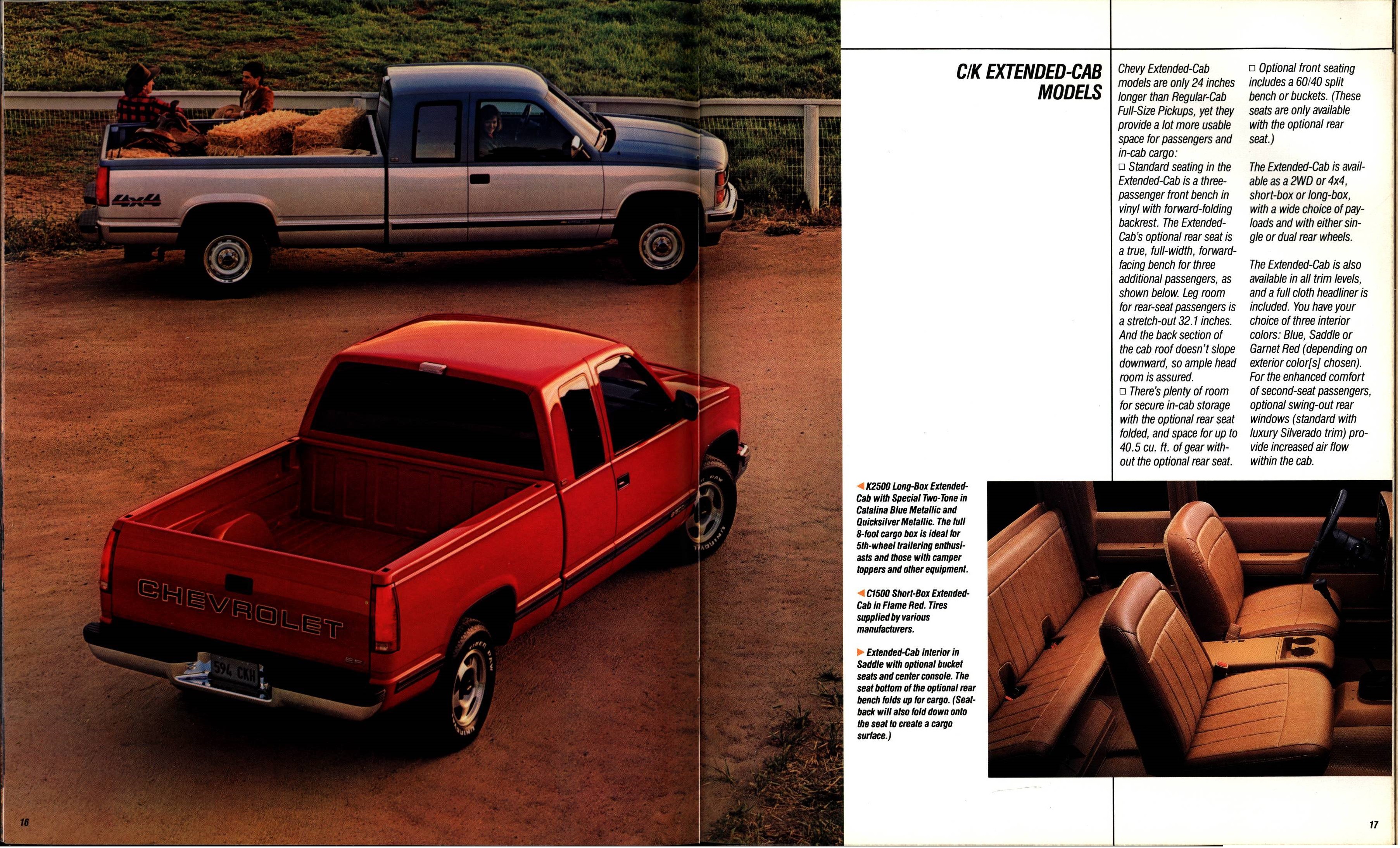 1990 Chevrolet Trucks Brochure Vol. 2 16-17