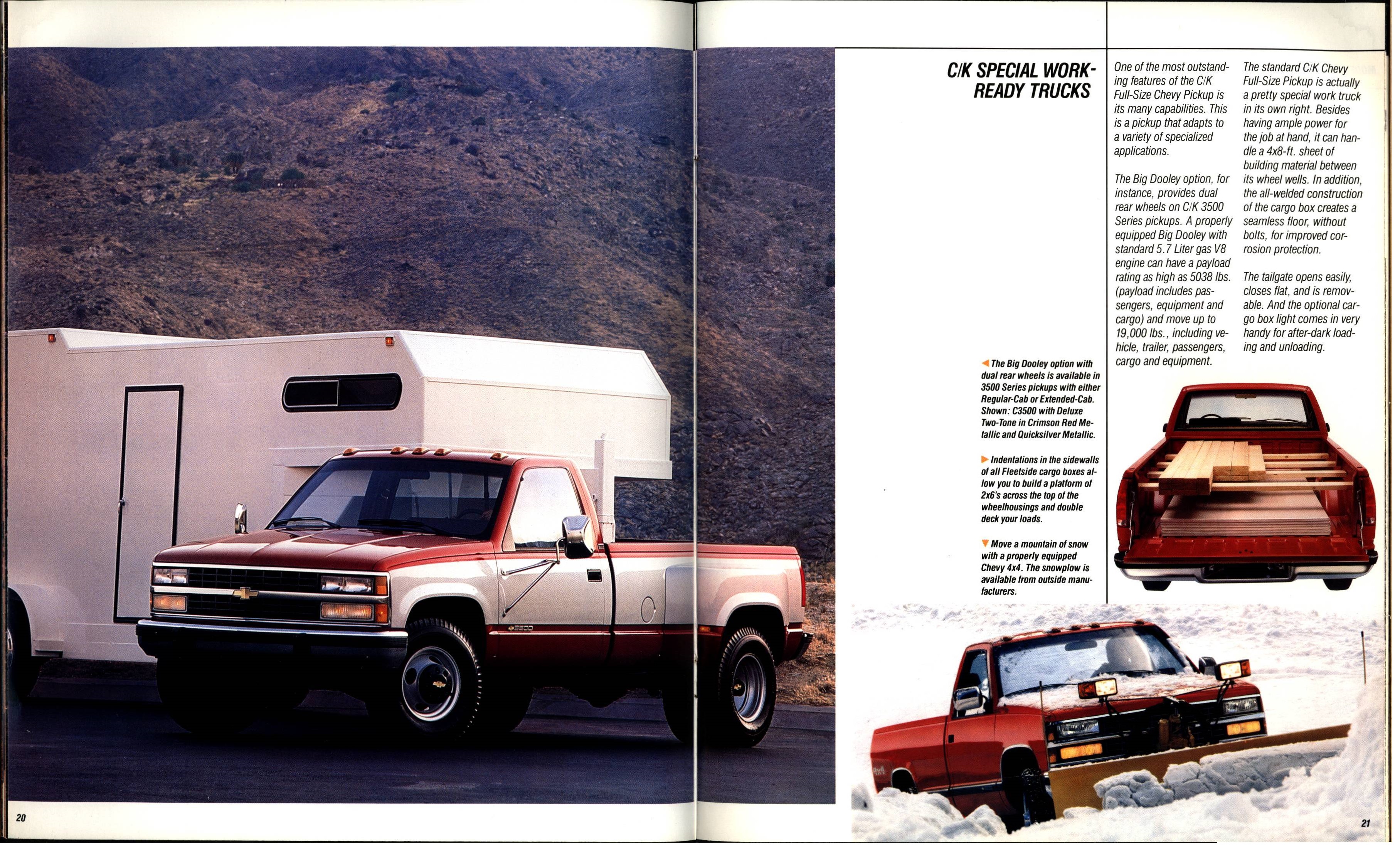 1990 Chevrolet Trucks Brochure Vol. 2 20-21