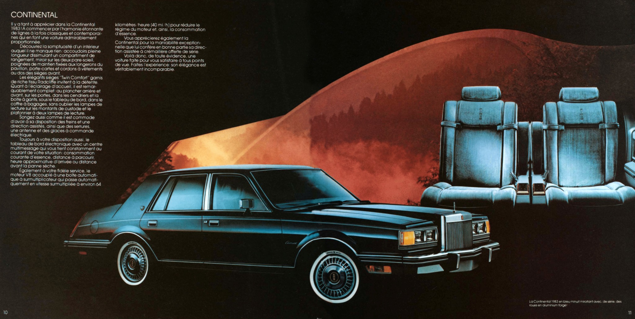 1983 Lincoln Continental Brochure (Cdn-Fr) 10-11