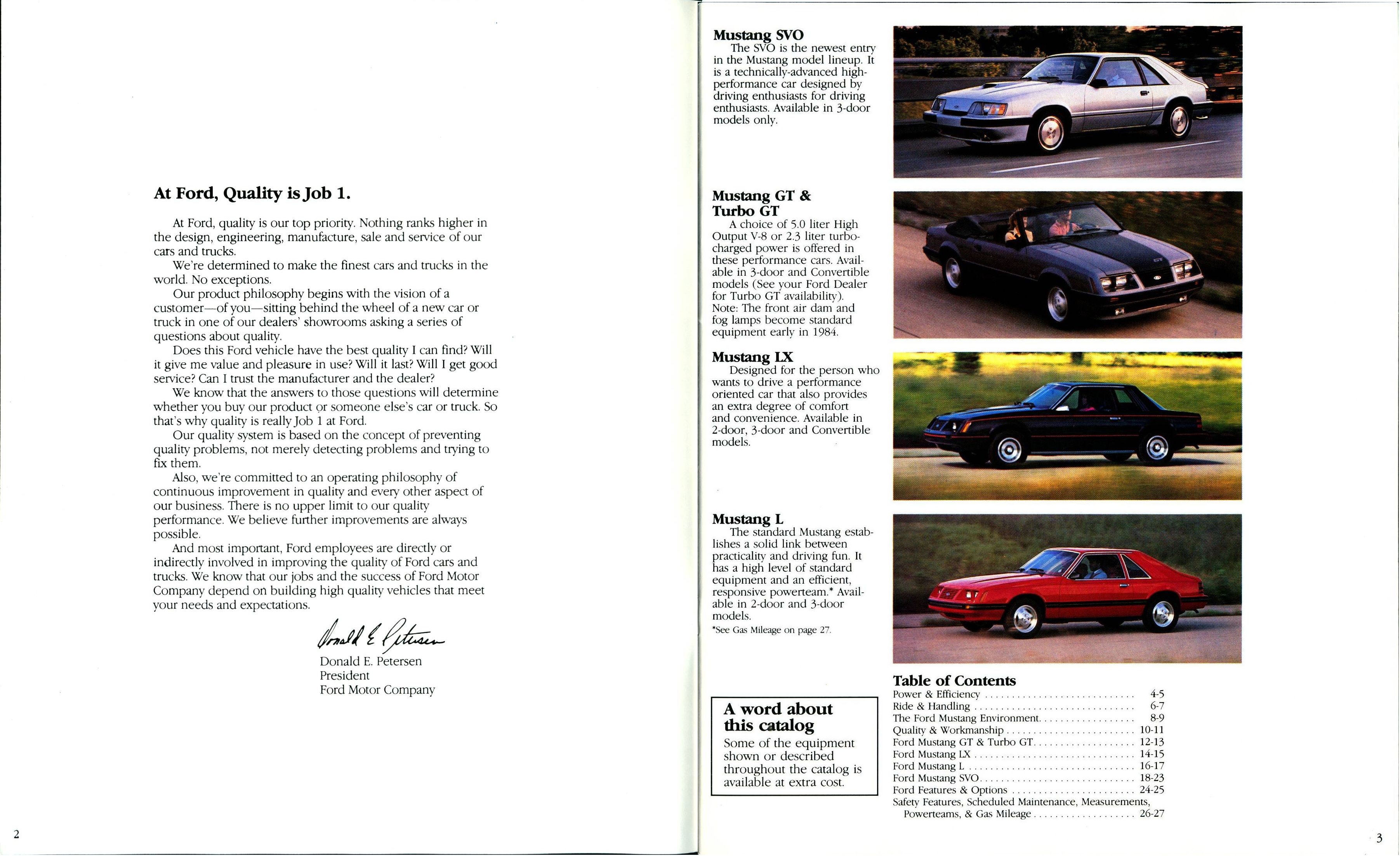 1984 Ford Mustang Brochure (Rev) 02-03