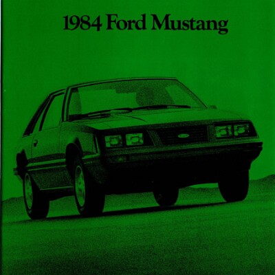 1984 Ford Mustang Revised 1983-12 1984 Ford Mustang Revised 1983-12
