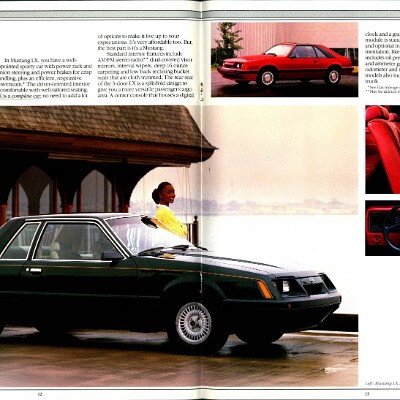1985 Ford Mustang Brochure 12-13