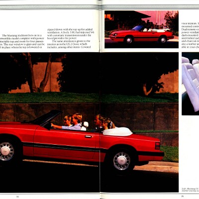 1985 Ford Mustang Brochure 14-15