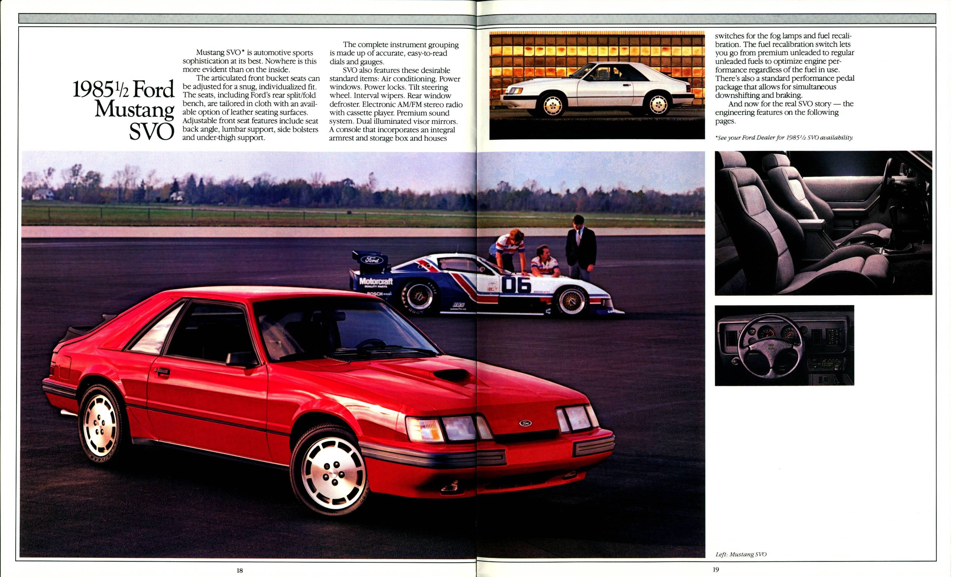 1985 Ford Mustang Brochure (Rev) 18-19