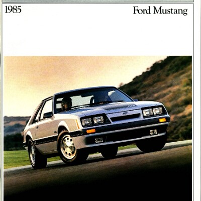 1985 Ford Mustang Revised 1984-12 1985 Ford Mustang Revised 1984-12