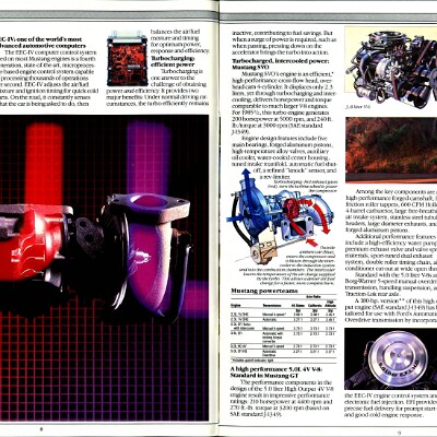 1985 Ford Mustang Brochure (Rev) 08-09