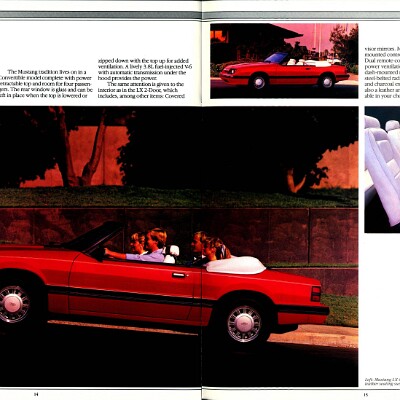1985 Ford Mustang Brochure (Rev) 14-15