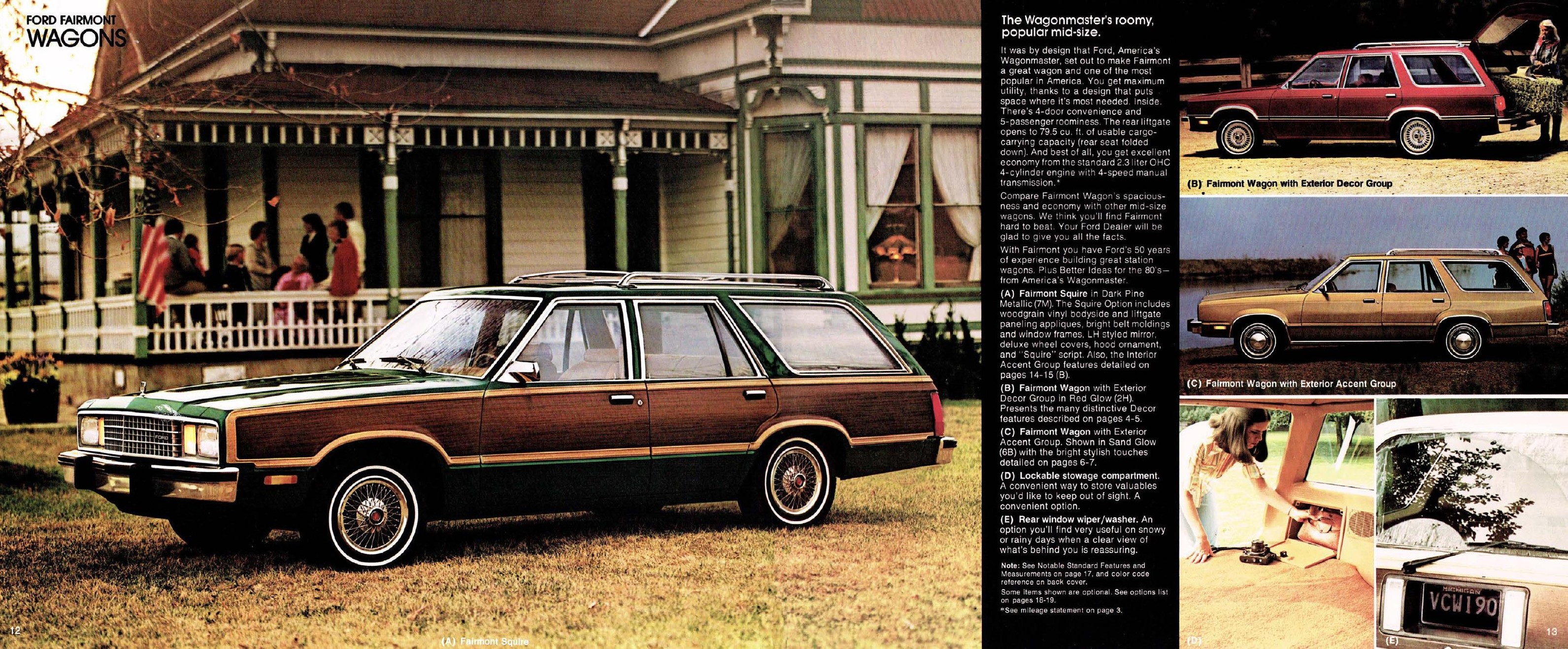 1980 Ford Fairmont Brochure 12-13