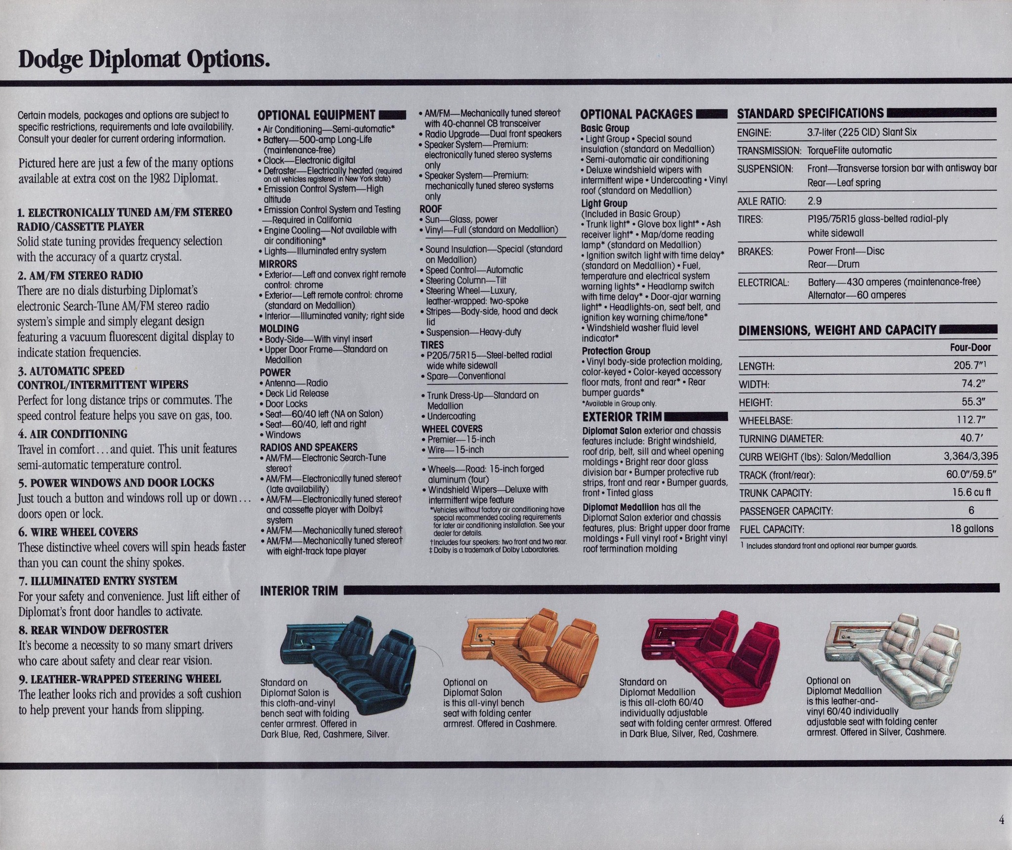 1982 Dodge Diplomat Foldout 04