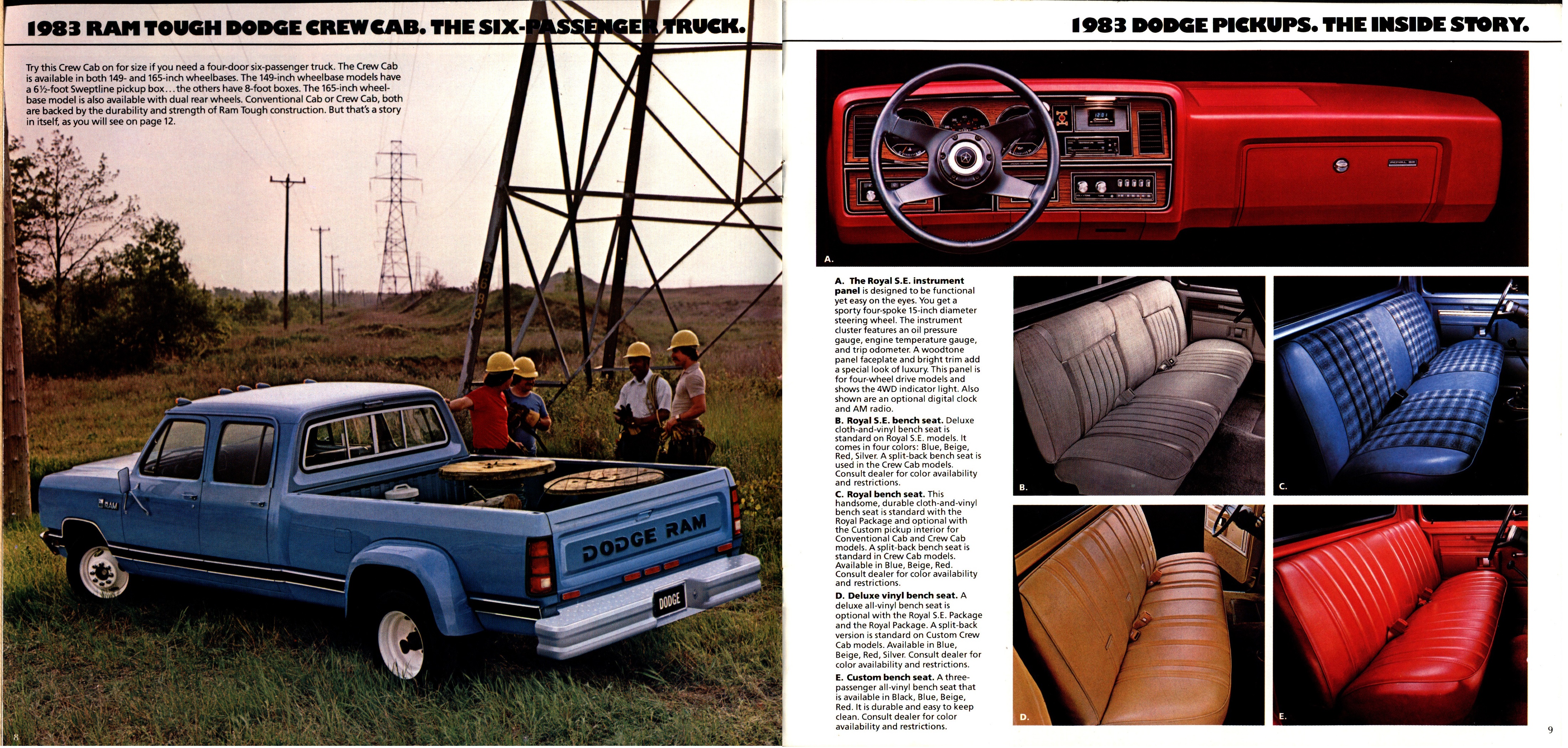 1983 Dodge Ram Pickups Brochure 08-09