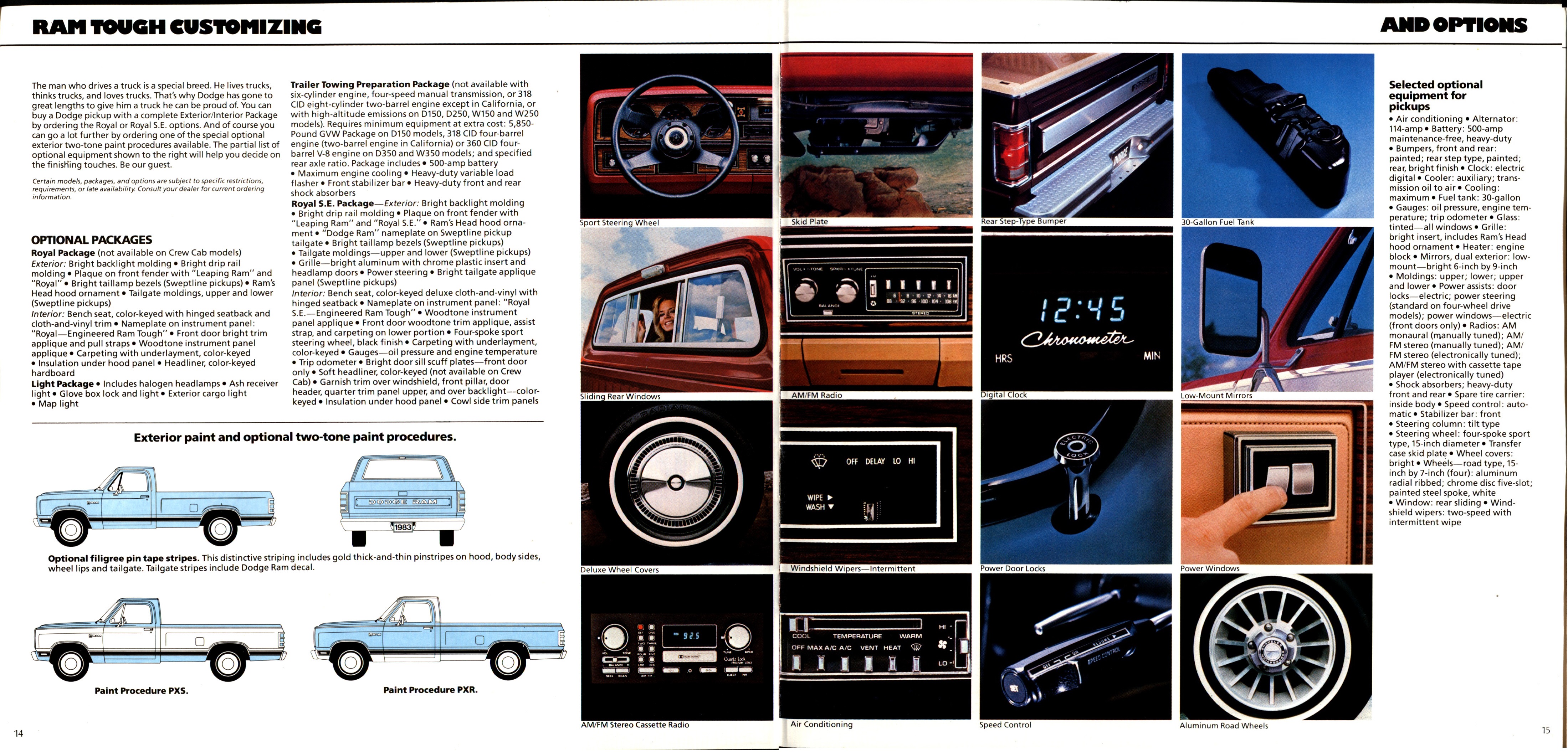 1983 Dodge Ram Pickups Brochure 14-15