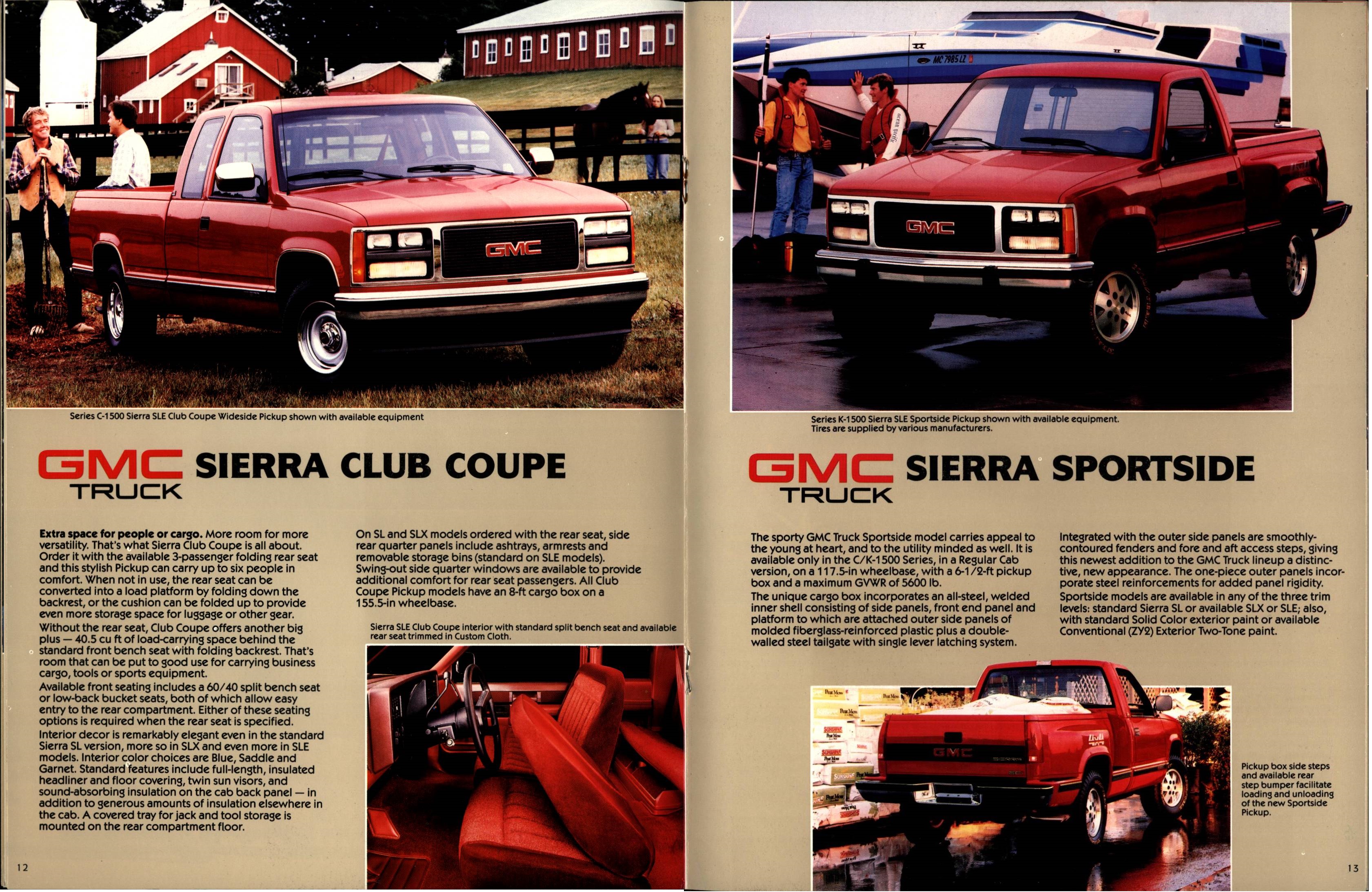 1988 GMC Sierra Brochure (Rev) 12-13