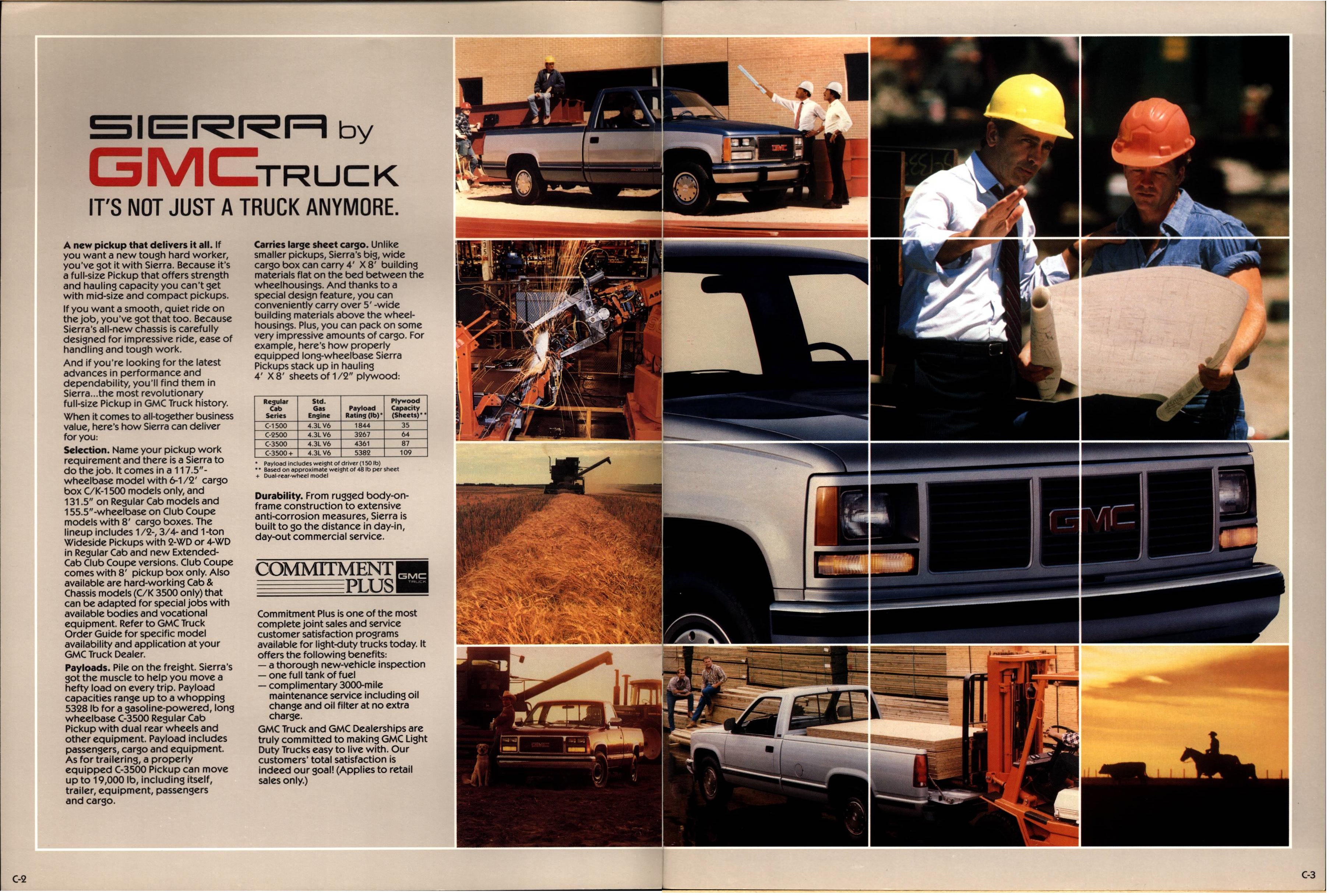 1988 GMC Sierra Brochure C-2-C-3