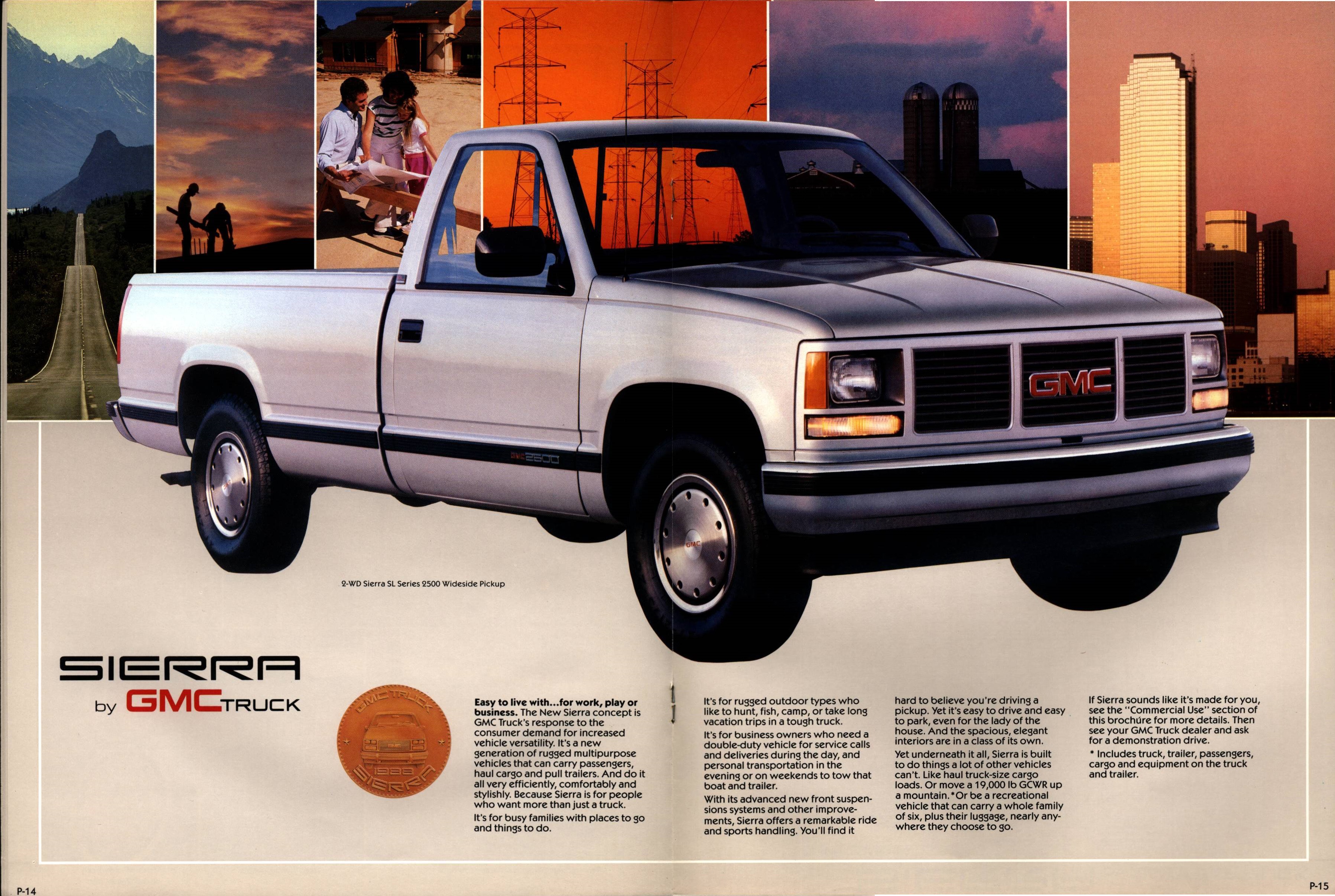 1988 GMC Sierra Brochure P-14-P-15