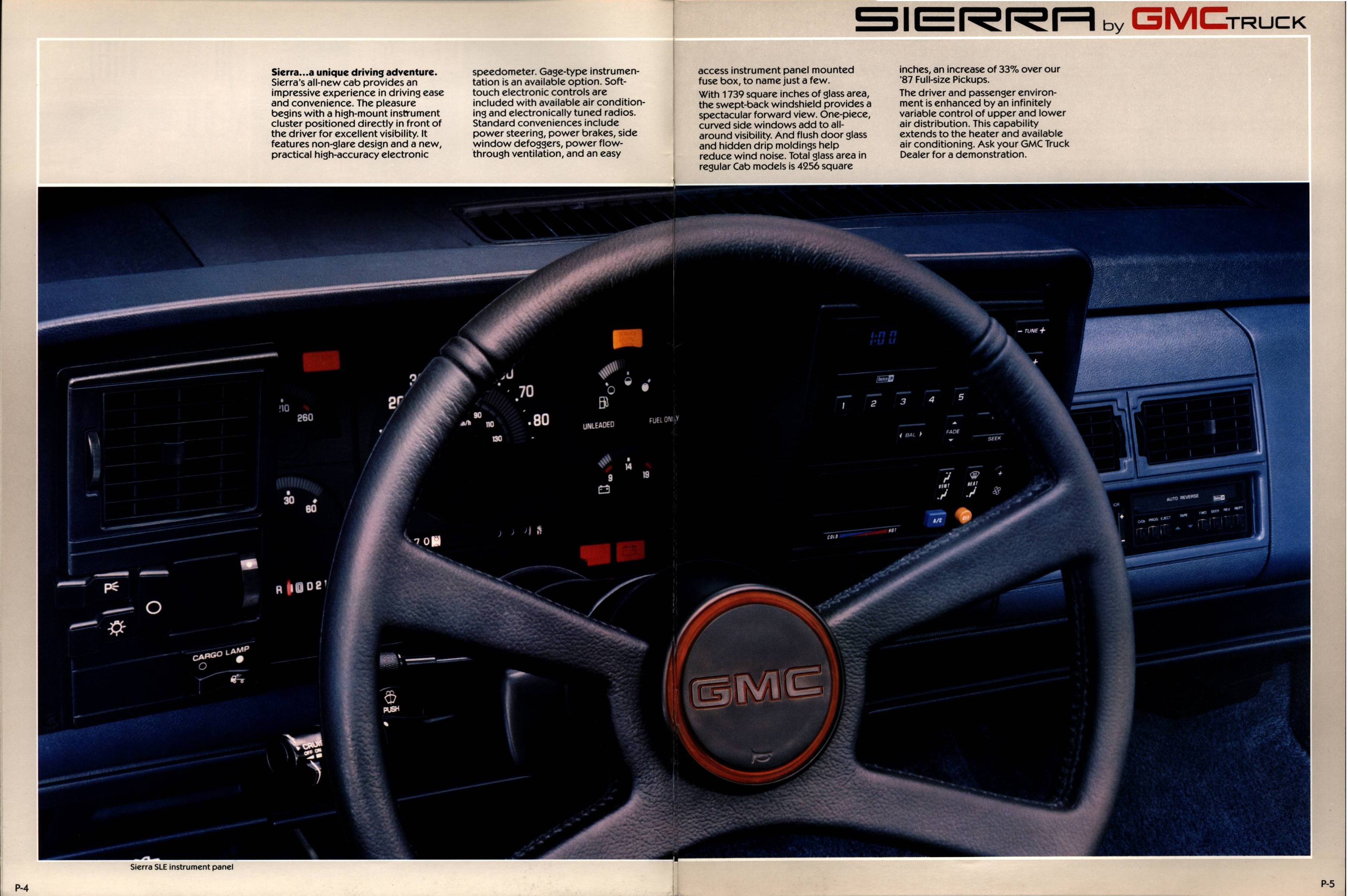 1988 GMC Sierra Brochure P-4-P-5