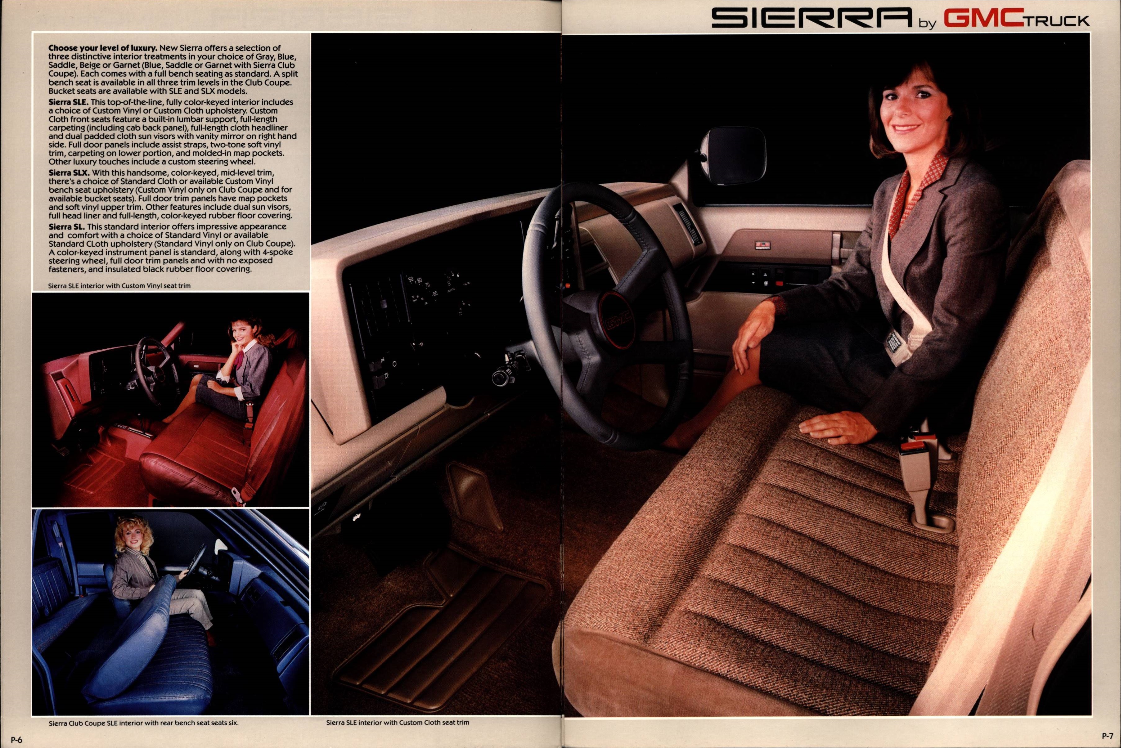 1988 GMC Sierra Brochure P-6-P-7