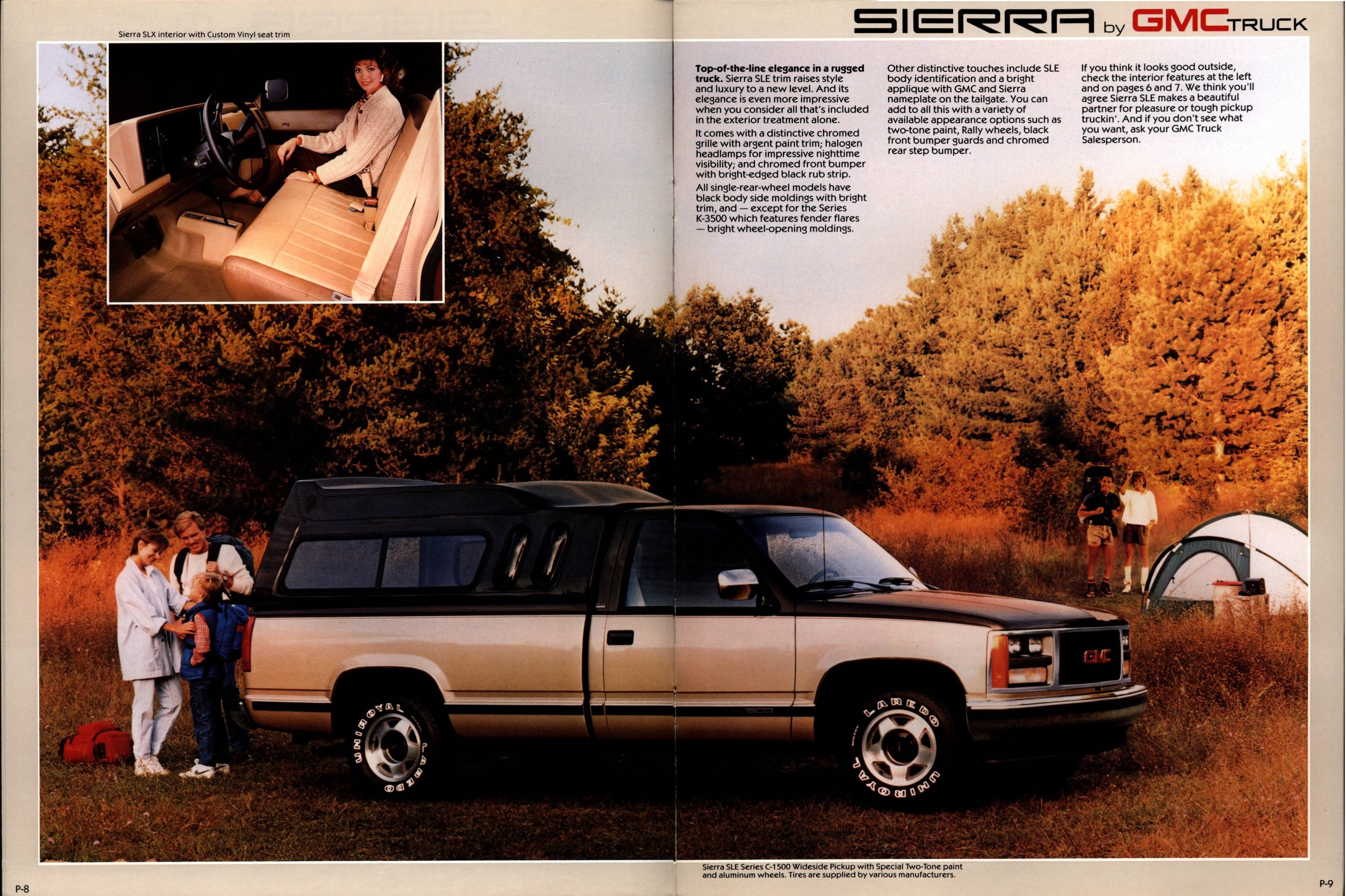 1988 GMC Sierra Brochure P-8-P-9