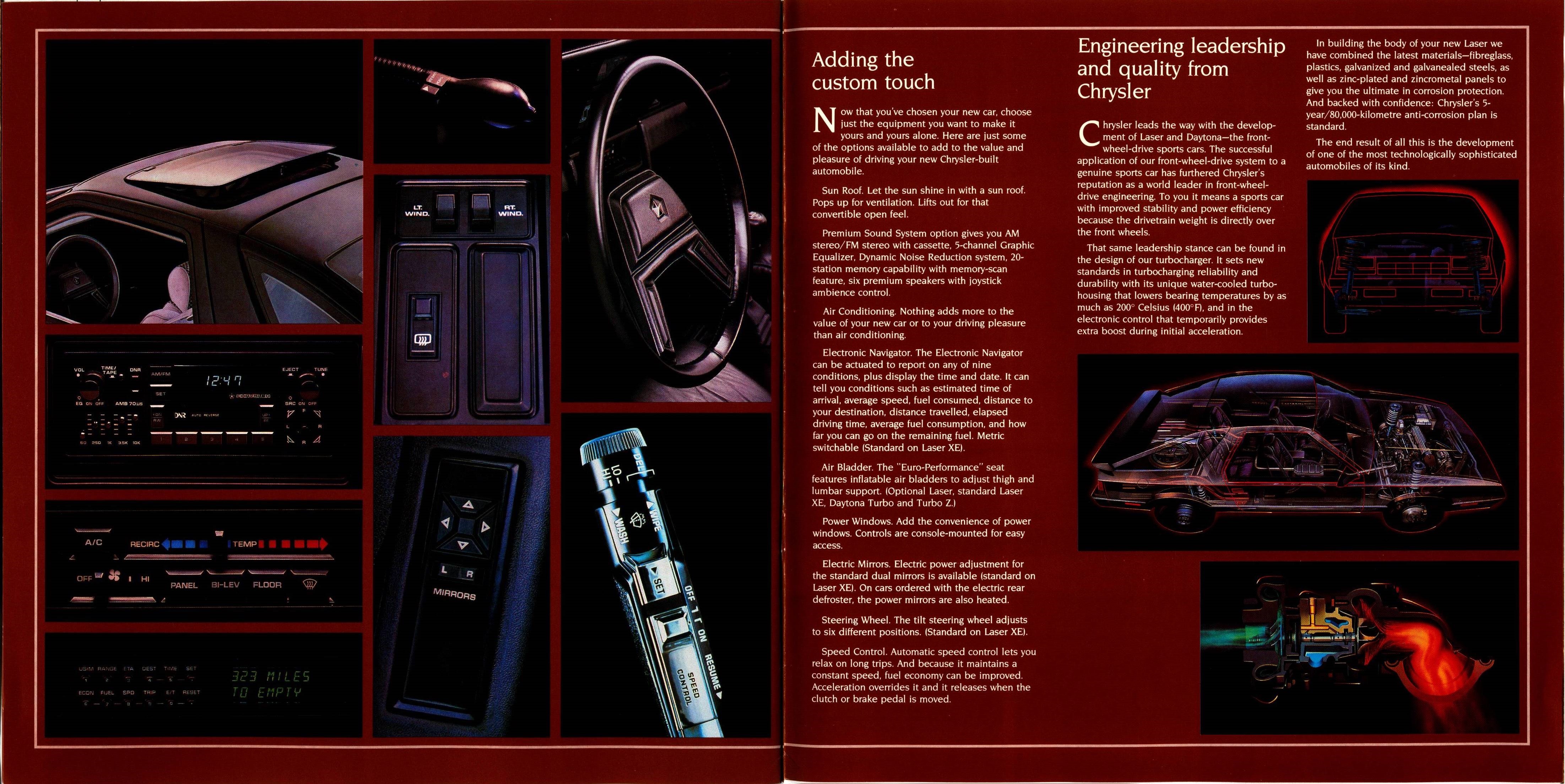 1985 Chrysler Laser-Daytona Brochure (Cdn) 10-11