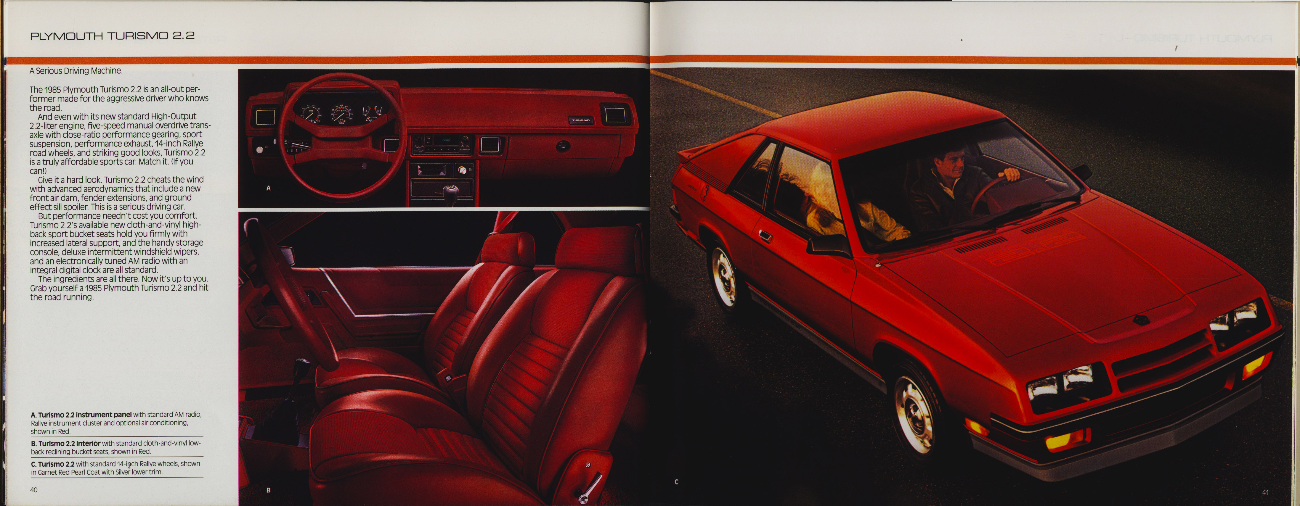 1985 Plymouth Full Prestige Brochure 40-41