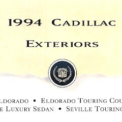 1994 Cadillac Eldorado & Seville Colors