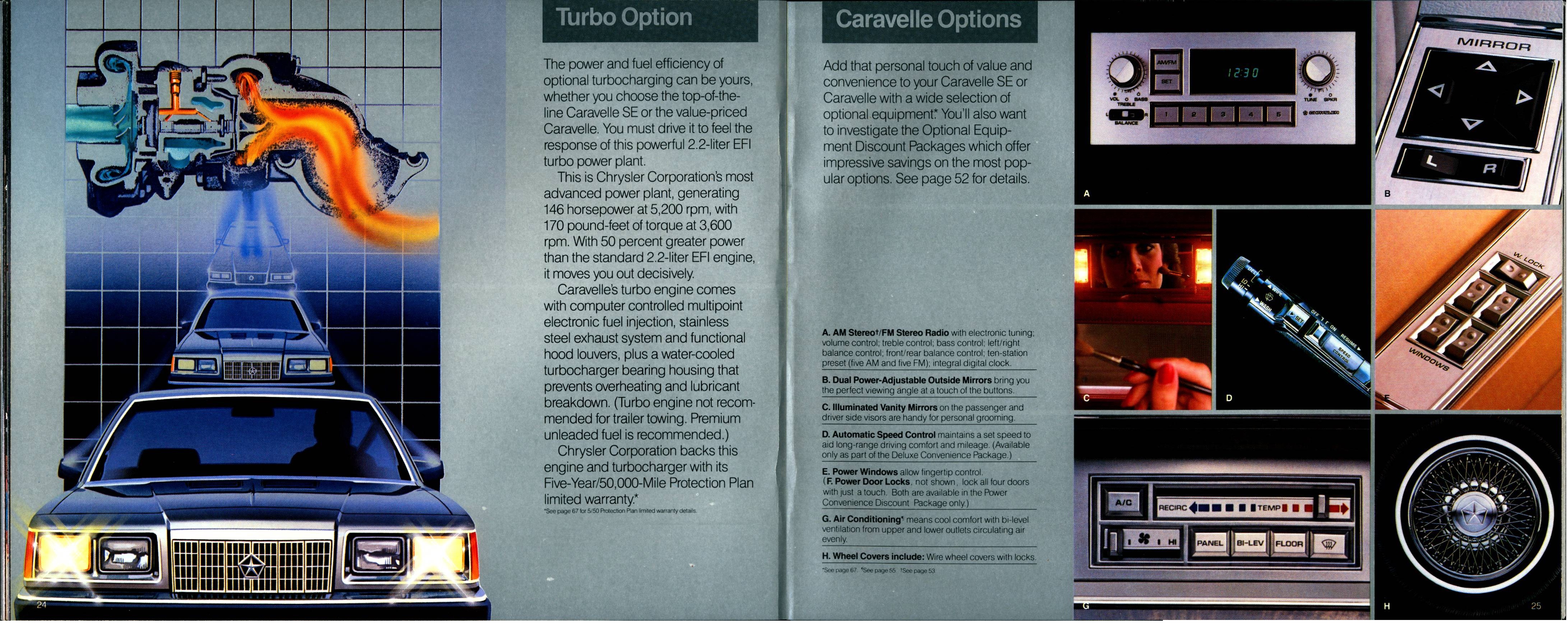 1986 Plymouth Full Line Prestige Brochure 24-25