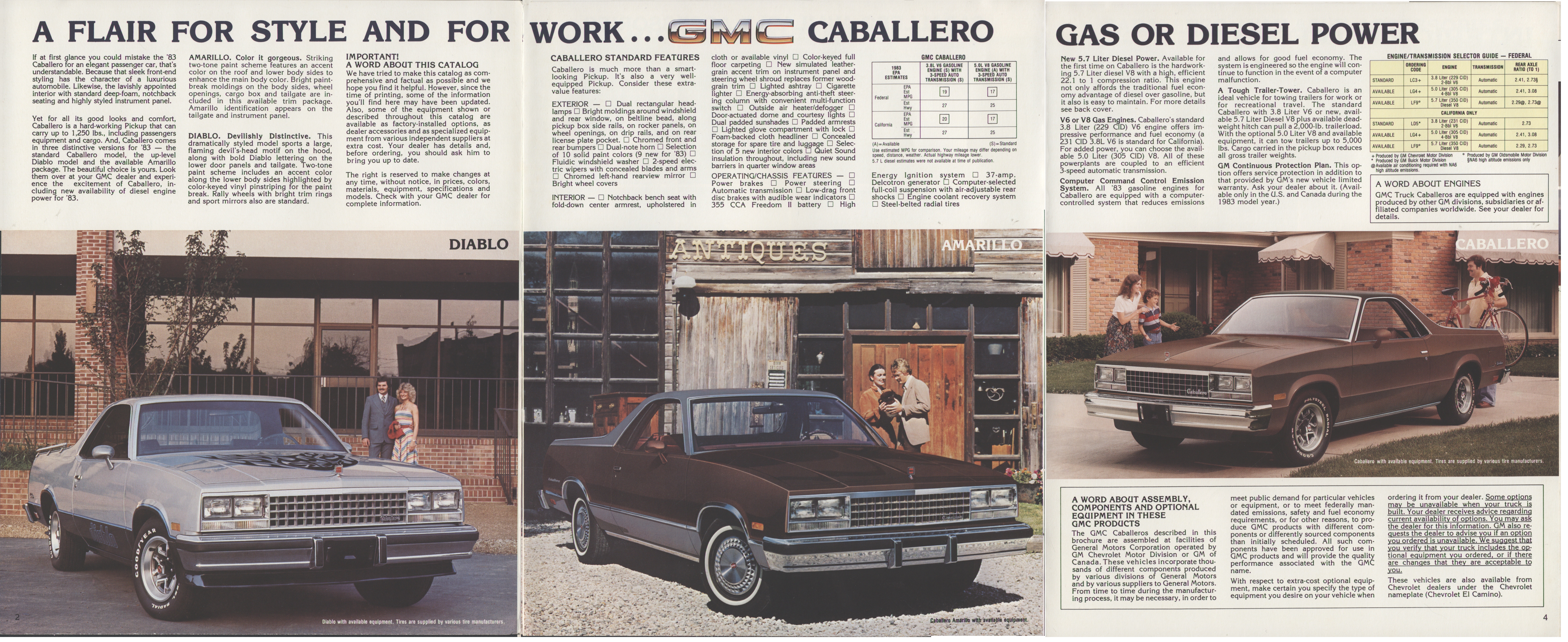 1983 GMC Caballero Foldout 02-03-04