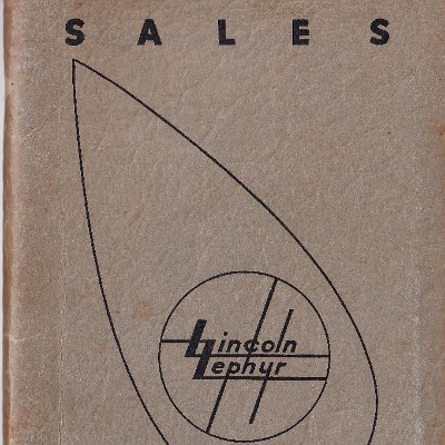 1935 Lincoln Zephyr Sales Manual