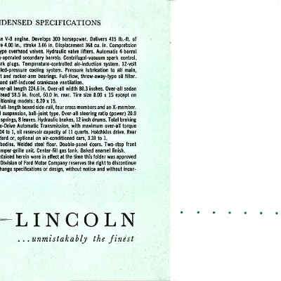 1957 Lincoln Quick Facts-16