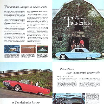 1961 Ford Thunderbird Foldout (Rev)-Side B