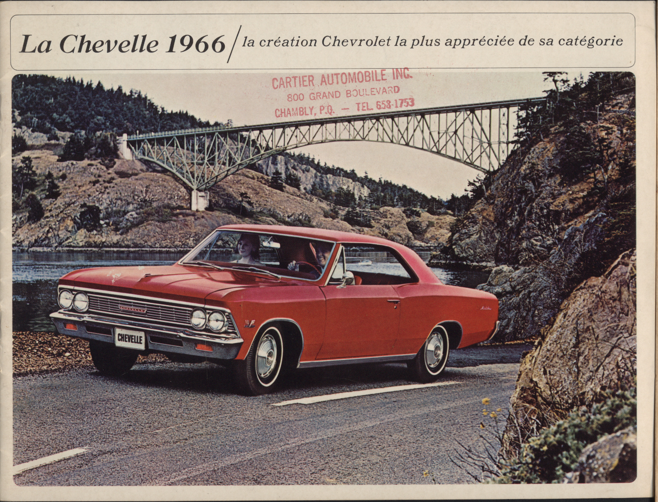 1966 Chevrolet Chevelle Canada French Brochure 01