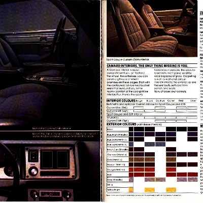 1981 Chevrolet Camaro Brochure Canada 08-09
