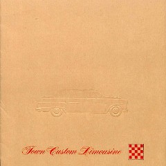 1963 Checker Town Custom Limousine Brochure 01