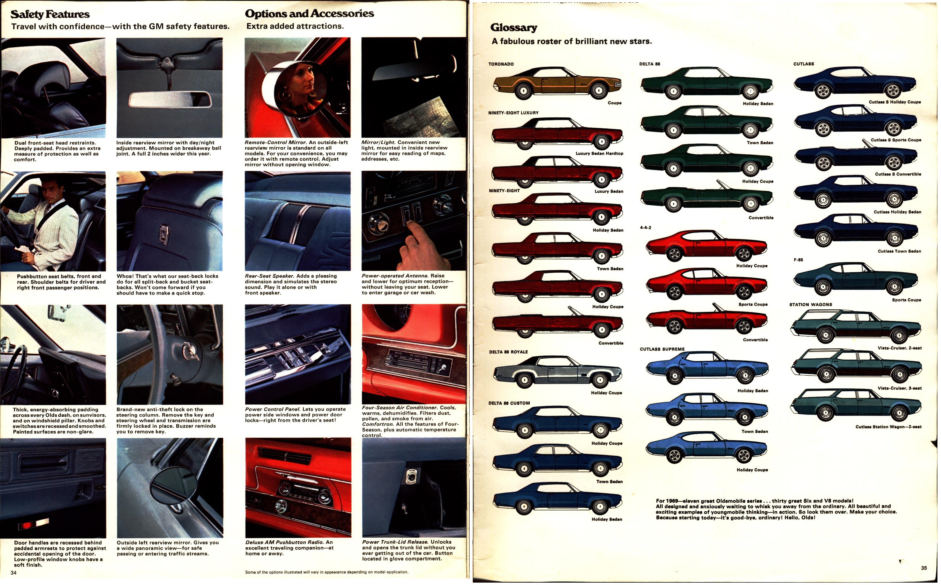 1969 Oldsmobile Full Line Brochure (Cdn) 34-35