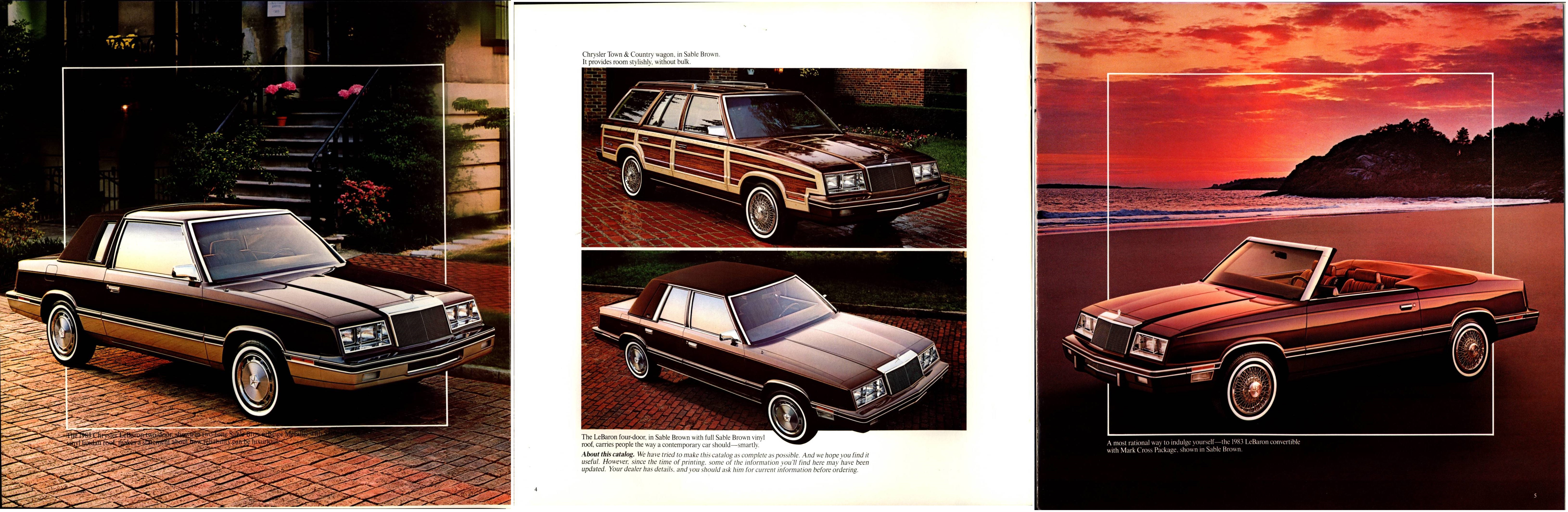 1983 Chrysler LeBaron Brochure 03-04-05