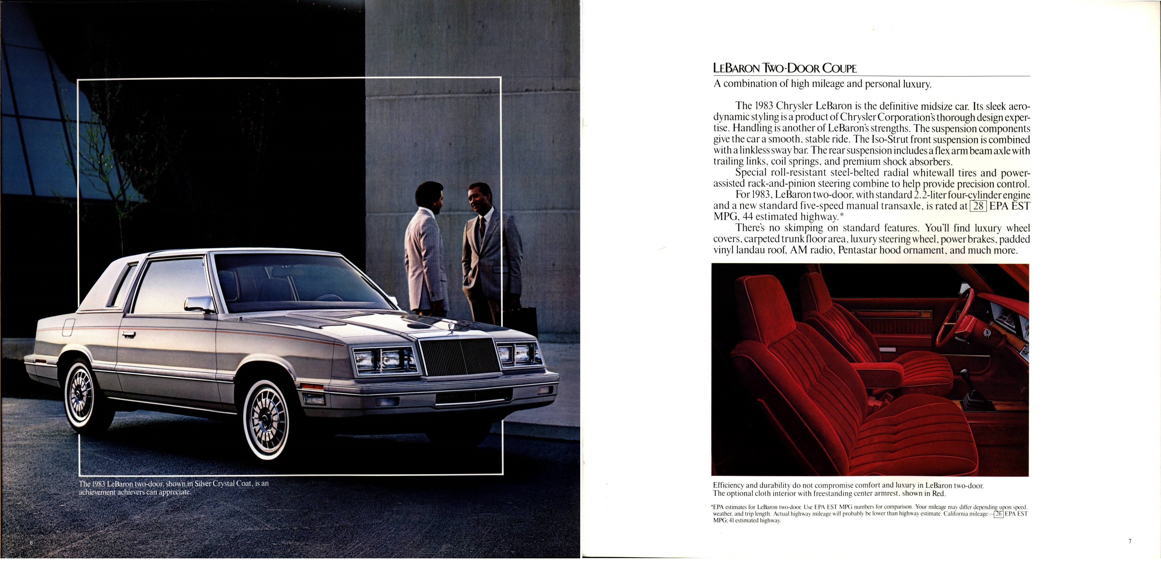 1983 Chrysler LeBaron Brochure 06-07
