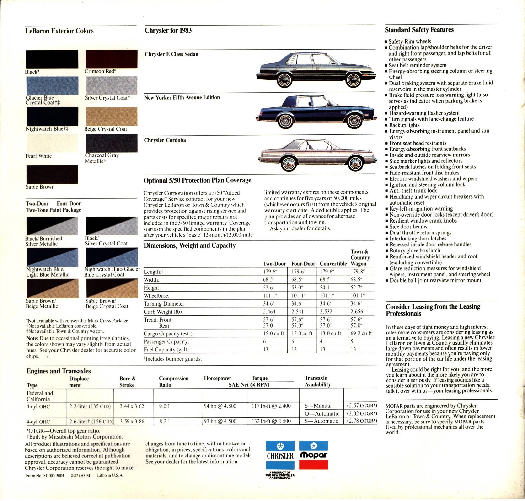 1983 Chrysler LeBaron Brochure 18