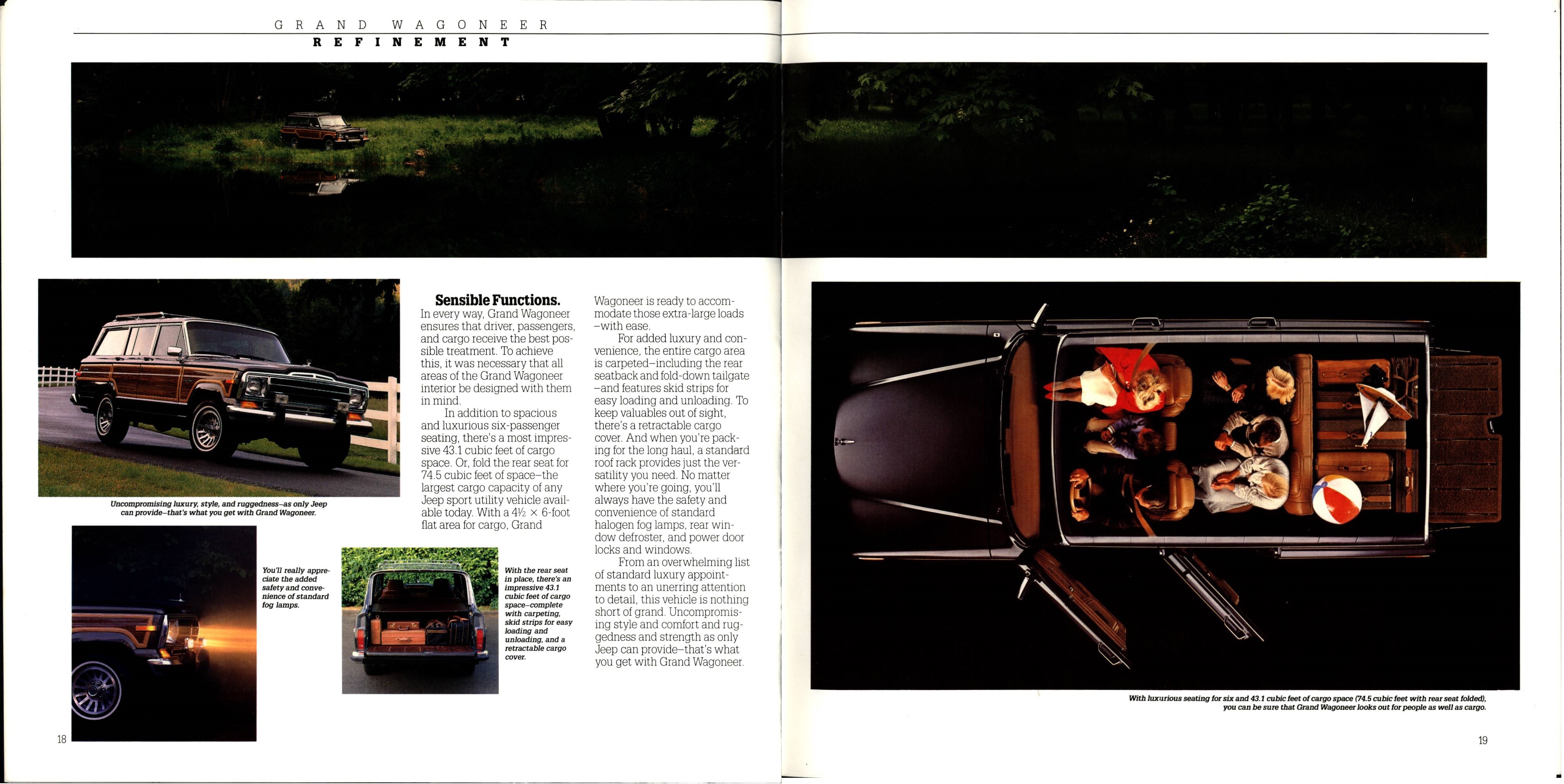 1988 Jeep Wagoneers Brochure 18-19
