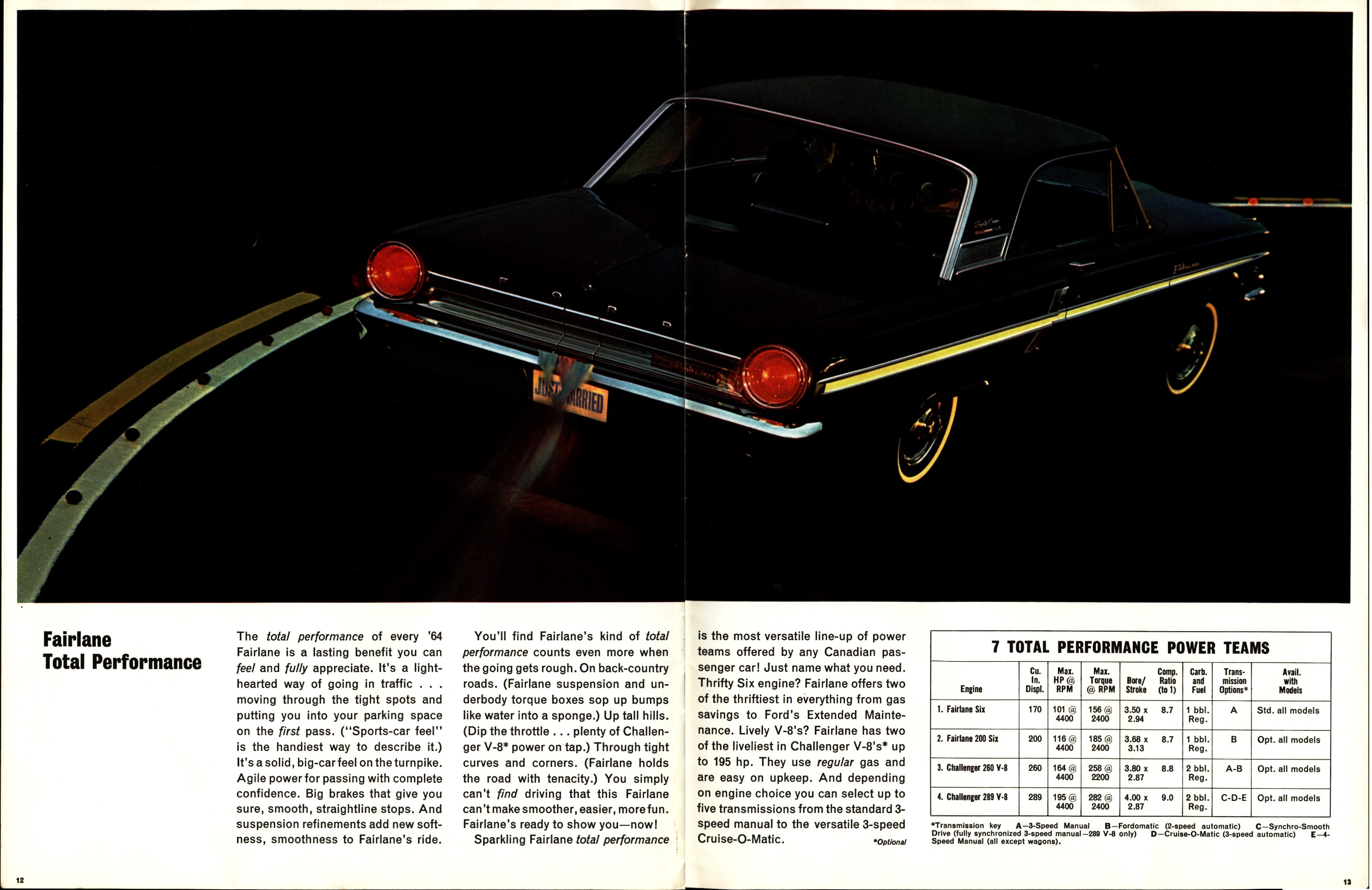 1964 Ford Fairlane Brochure (Cdn) 12-13